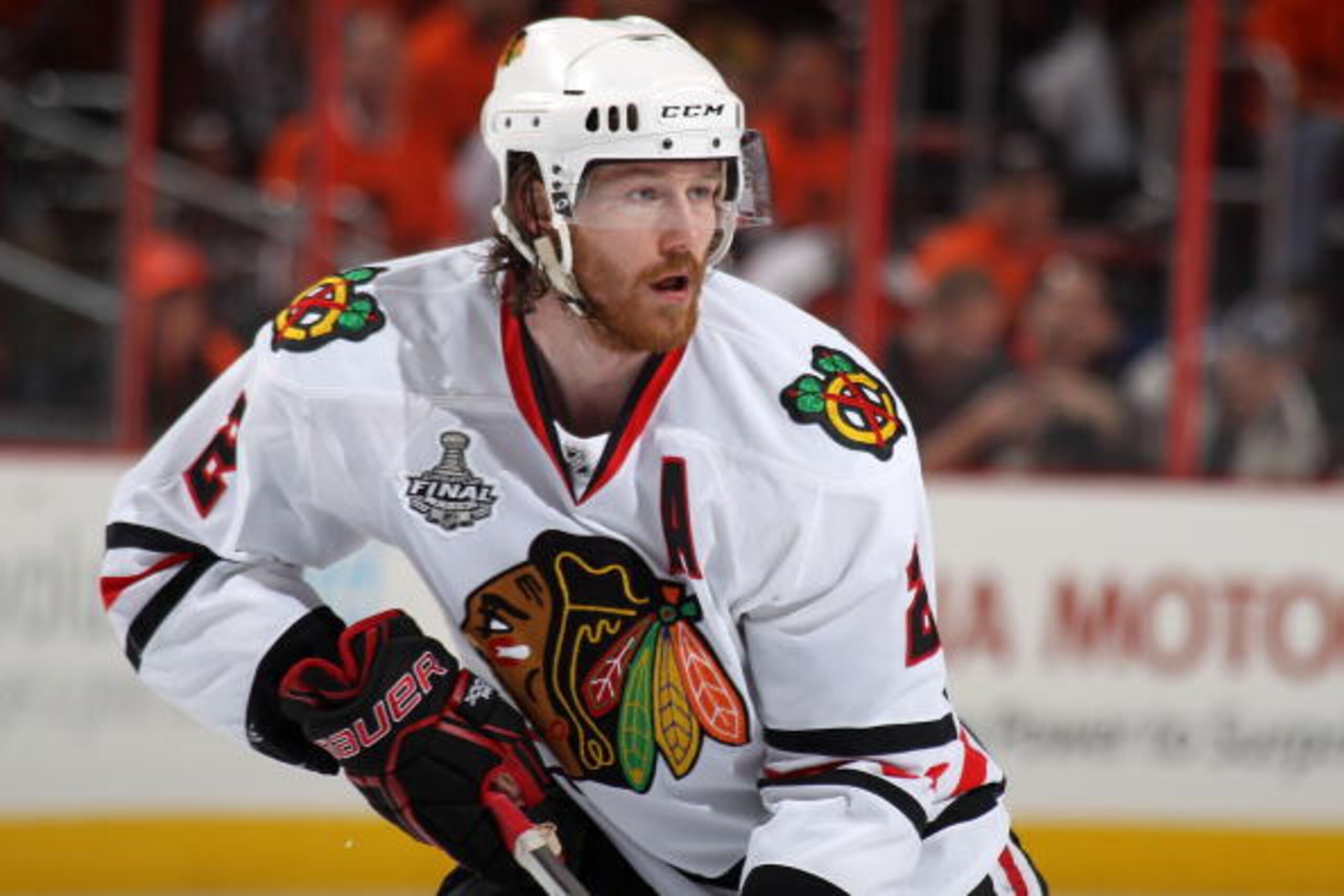 PHILADELPHIA - JUNE 09: Duncan Keith #2 of the Chicago Blackhawks looks on in Game Six of the 2010 NHL Stanley Cup Final against the Philadelphia Flyers at the Wachovia Center on June 9, 2010 in Philadelphia, Pennsylvania. (Photo by Bruce Bennett/Getty PHILADELPHIA - JUNE 09: Duncan Keith #2 of the Chicago Blackhawks looks on in Game Six of the 2010 NHL Stanley Cup Final against the Philadelphia Flyers at the Wachovia Center on June 9, 2010 in Philadelphia, Pennsylvania. (Photo by Bruce Bennett/Getty