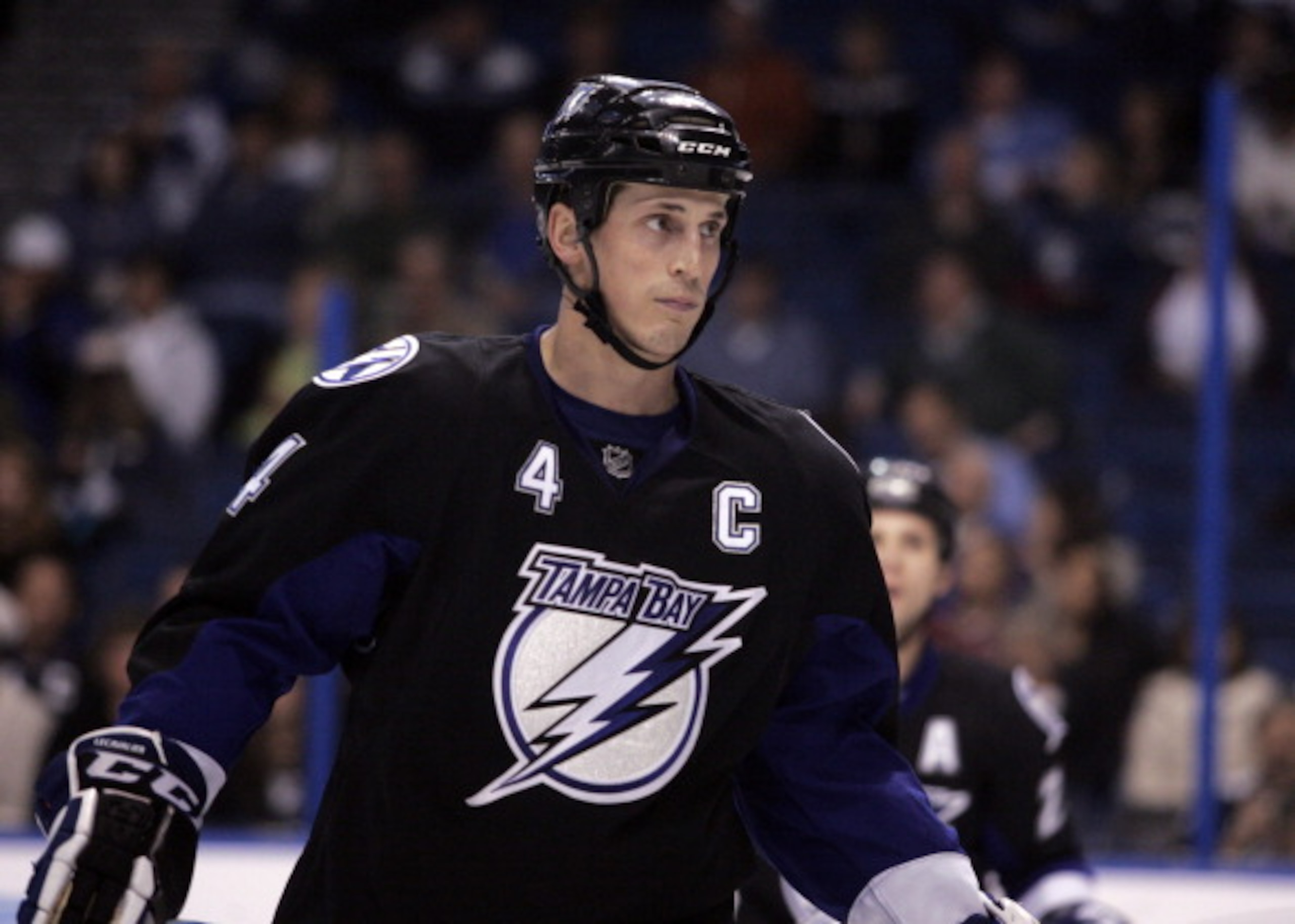 TAMPA, FL - JANUARY 25: Vincent Lecavalier #4 of the Tampa Bay Lightning skates against the Toronto Maple Leafs at St. Pete Times Forum on January 25, 2011 in Tampa, Florida. The Lightning defeated the Leafs 2-0. (Photo by Justin K. Aller/Getty Images) TAMPA, FL - JANUARY 25: Vincent Lecavalier #4 of the Tampa Bay Lightning skates against the Toronto Maple Leafs at St. Pete Times Forum on January 25, 2011 in Tampa, Florida. The Lightning defeated the Leafs 2-0. (Photo by Justin K. Aller/Getty Images)
