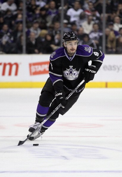 LOS ANGELES, CA - FEBRUARY 26:  Drew Doughty #8 of the Los Angeles Kings skates against the Colorado Avalanche at Staples Center on February 26, 2011 in Los Angeles, California.  (Photo by Jeff Gross/Getty Images)