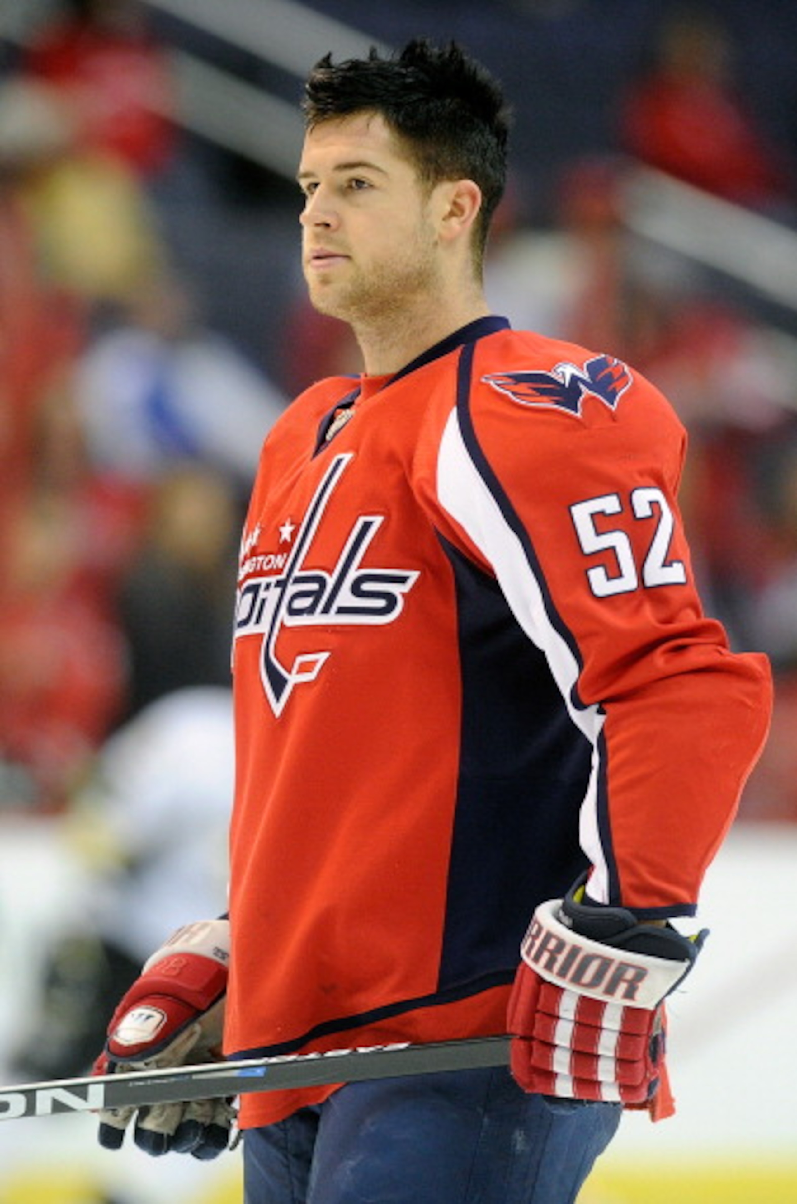WASHINGTON, DC - FEBRUARY 06: Mike Green #52 of the Washington Capitals warms up before the game against the Pittsburgh Penguins at the Verizon Center on February 6, 2011 in Washington, DC. (Photo by Greg Fiume/Getty Images) WASHINGTON, DC - FEBRUARY 06: Mike Green #52 of the Washington Capitals warms up before the game against the Pittsburgh Penguins at the Verizon Center on February 6, 2011 in Washington, DC. (Photo by Greg Fiume/Getty Images)