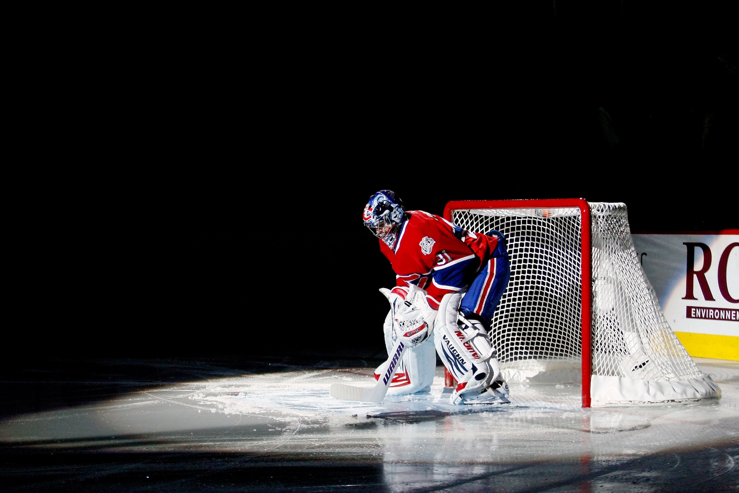 MONTREAL- APRIL 22:  Carey Price #31 of the Montreal Canadiens is introduced during pre-game ceremonies prior to facing the Boston Bruins in Game Four of the Eastern Conference Quarterfinals of the 2009 Stanley Cup Playoffs at the Bell Centre on April 22,