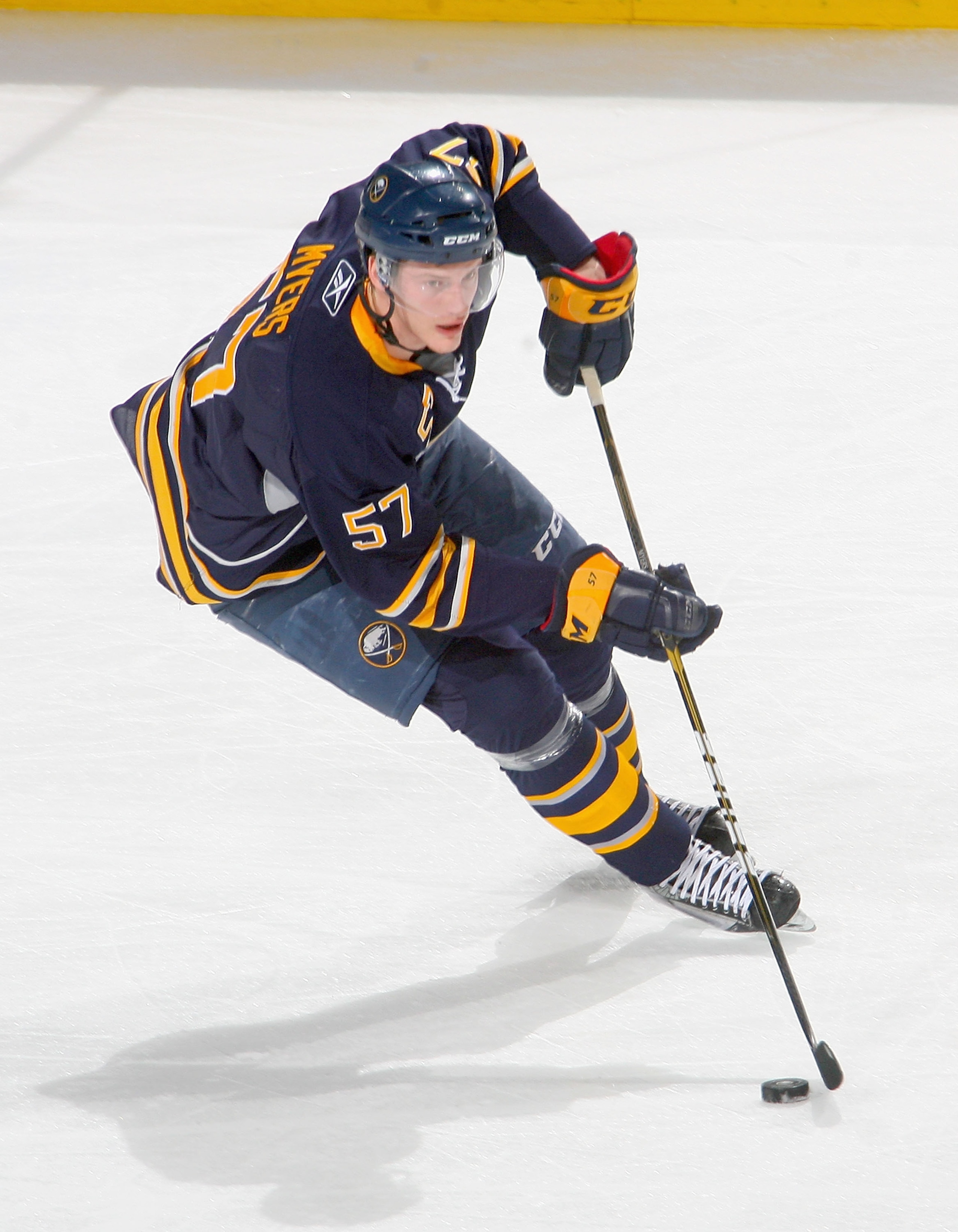 BUFFALO, NY - FEBRUARY 25: Tyler Myers #57 of the Buffalo Sabres skates against the Ottawa Senators at HSBC Arena on February 25, 2011 in Buffalo, New York. Buffalo won 4-2. (Photo by Rick Stewart/Getty Images) BUFFALO, NY - FEBRUARY 25: Tyler Myers #57 of the Buffalo Sabres skates against the Ottawa Senators at HSBC Arena on February 25, 2011 in Buffalo, New York. Buffalo won 4-2. (Photo by Rick Stewart/Getty Images)