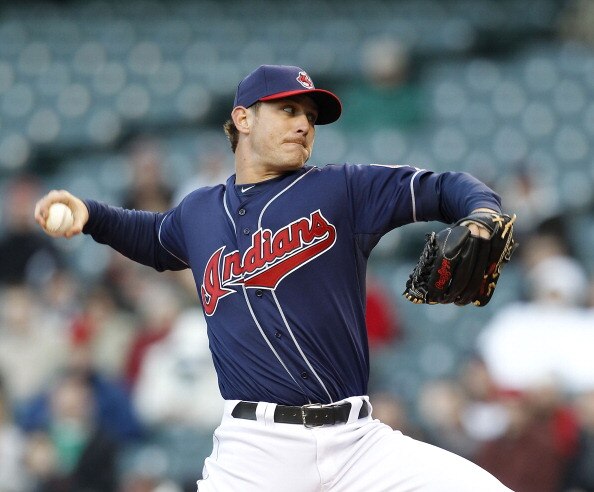 CLEVELAND - APRIL 05: Josh Tomlin #43 of the Cleveland Indians pitches in the second inning of the game against the Boston Red Sox at Progressive Field on April 5, 2011 in Cleveland, Ohio.  (Photo by Leon Halip/Getty Images)