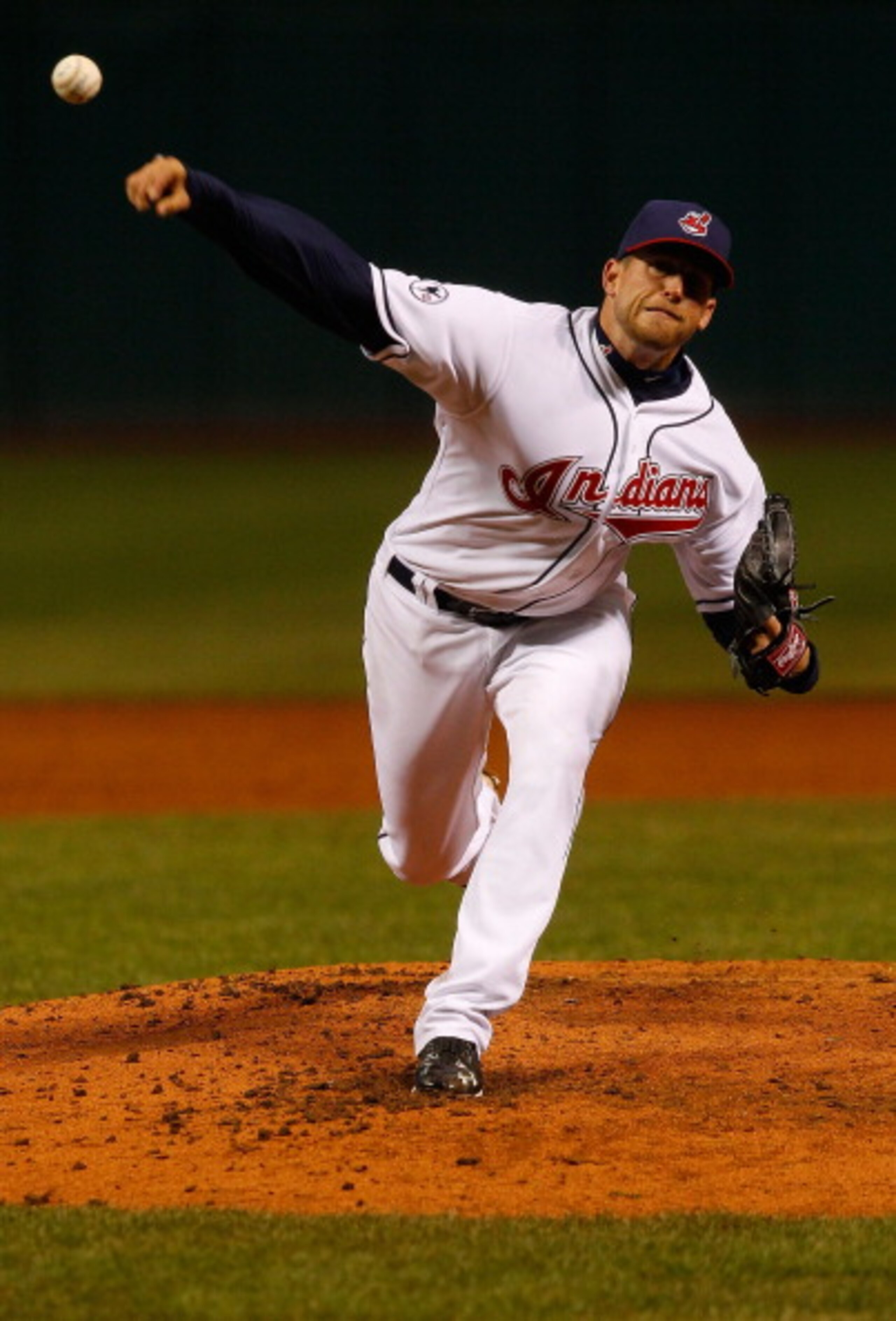 CLEVELAND - APRIL 06:  Mitch Talbot #51 of the Cleveland Indians pitches against the Boston Red Sox during the game on April 6, 2011 at Progressive Field in Cleveland, Ohio.  (Photo by Jared Wickerham/Getty Images)