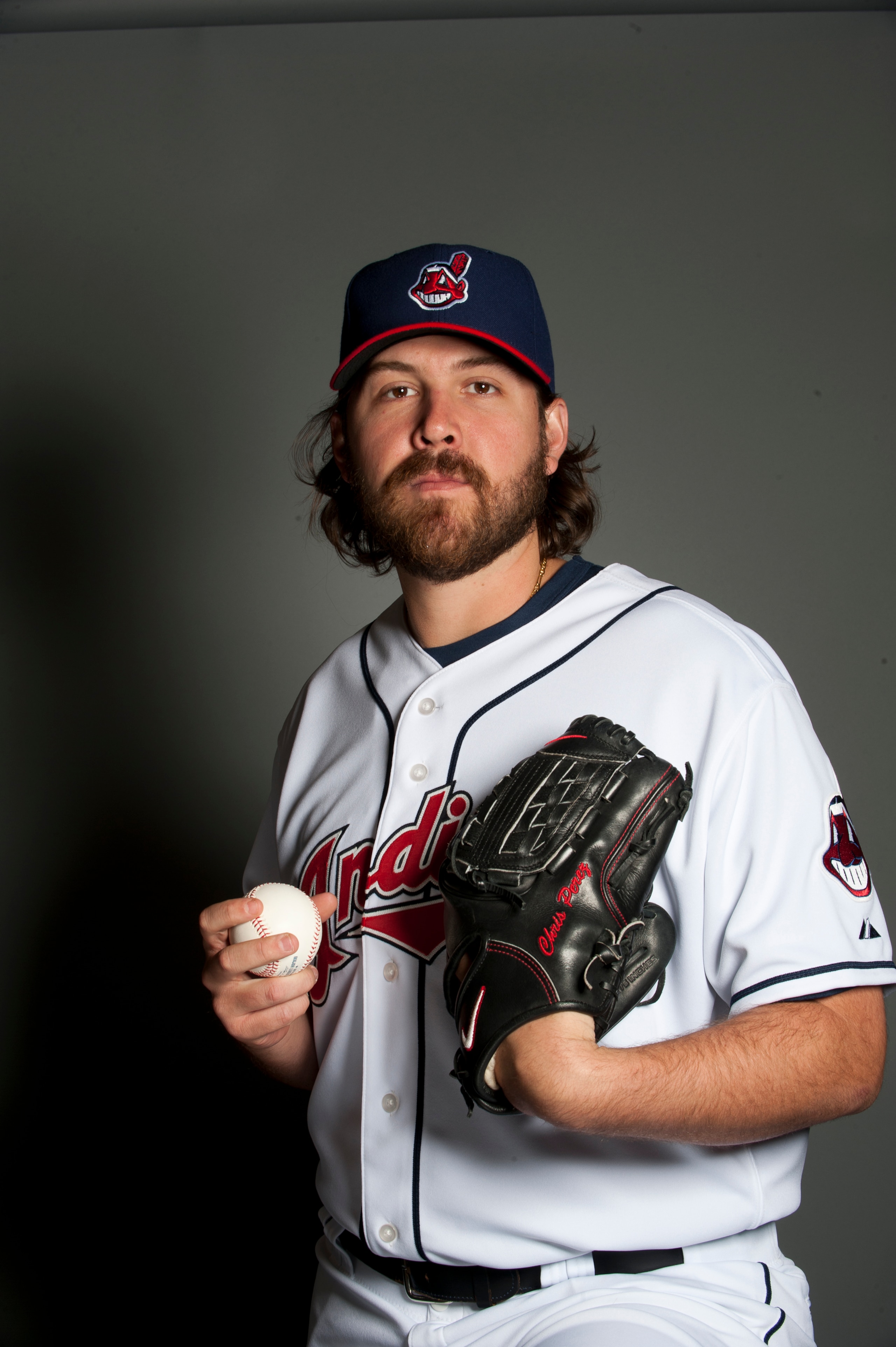 GOODYEAR, AZ - FEBRUARY 22: Chris Perez #54 of the Cleveland Indians poses during their photo day at the Cleveland Indians Spring Training Complex on February 22, 2011 in Goodyear, Arizona. (Photo by Rob Tringali/Getty Images)