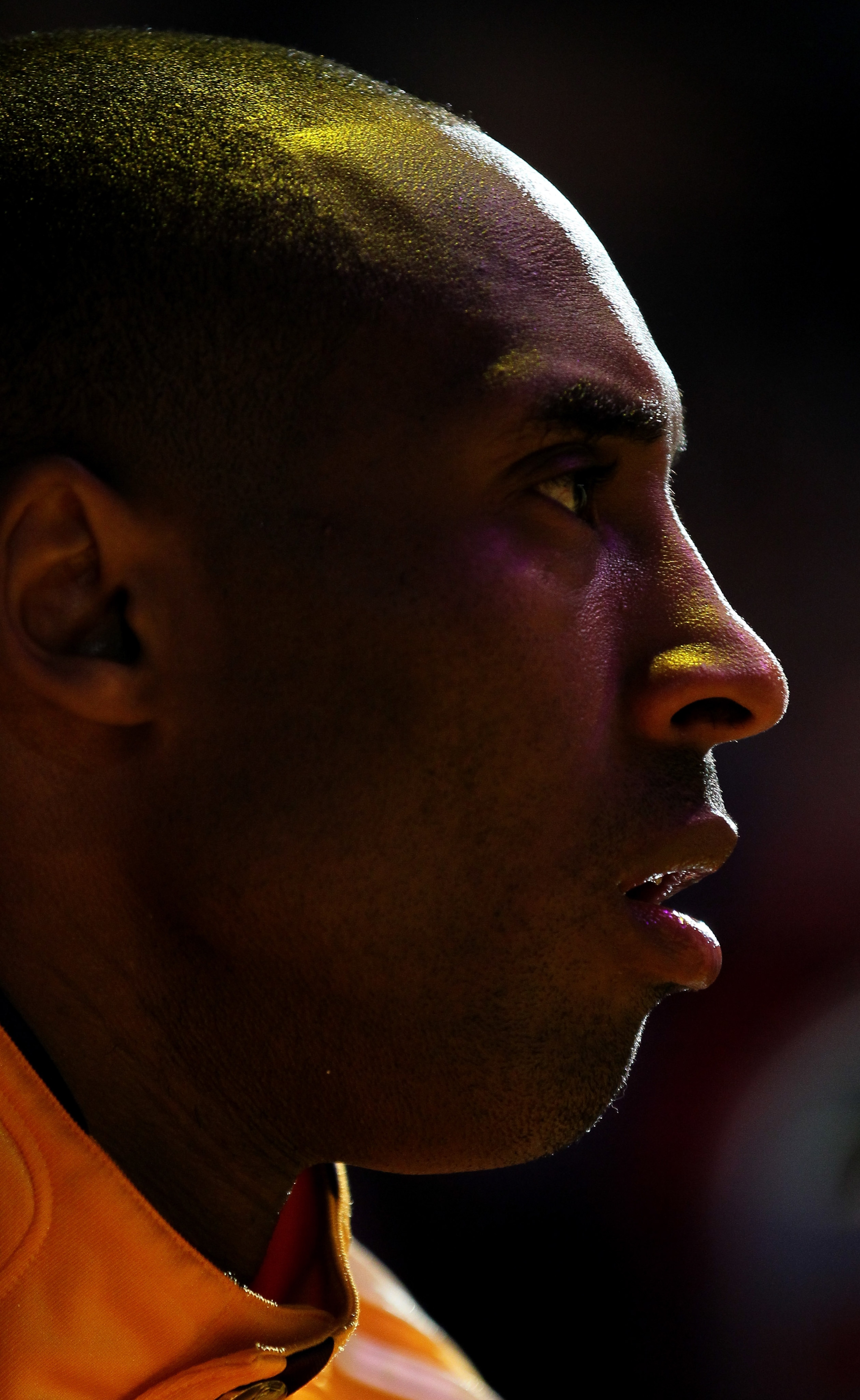 LOS ANGELES, CA - APRIL 05:  Kobe Bryant #24 of the Los Angeles Lakers sits on the bench before the game with the Utah Jazz at Staples Center on April 5, 2011 in Los Angeles, California. The Jazz won 86-85.  NOTE TO USER: User expressly acknowledges and a