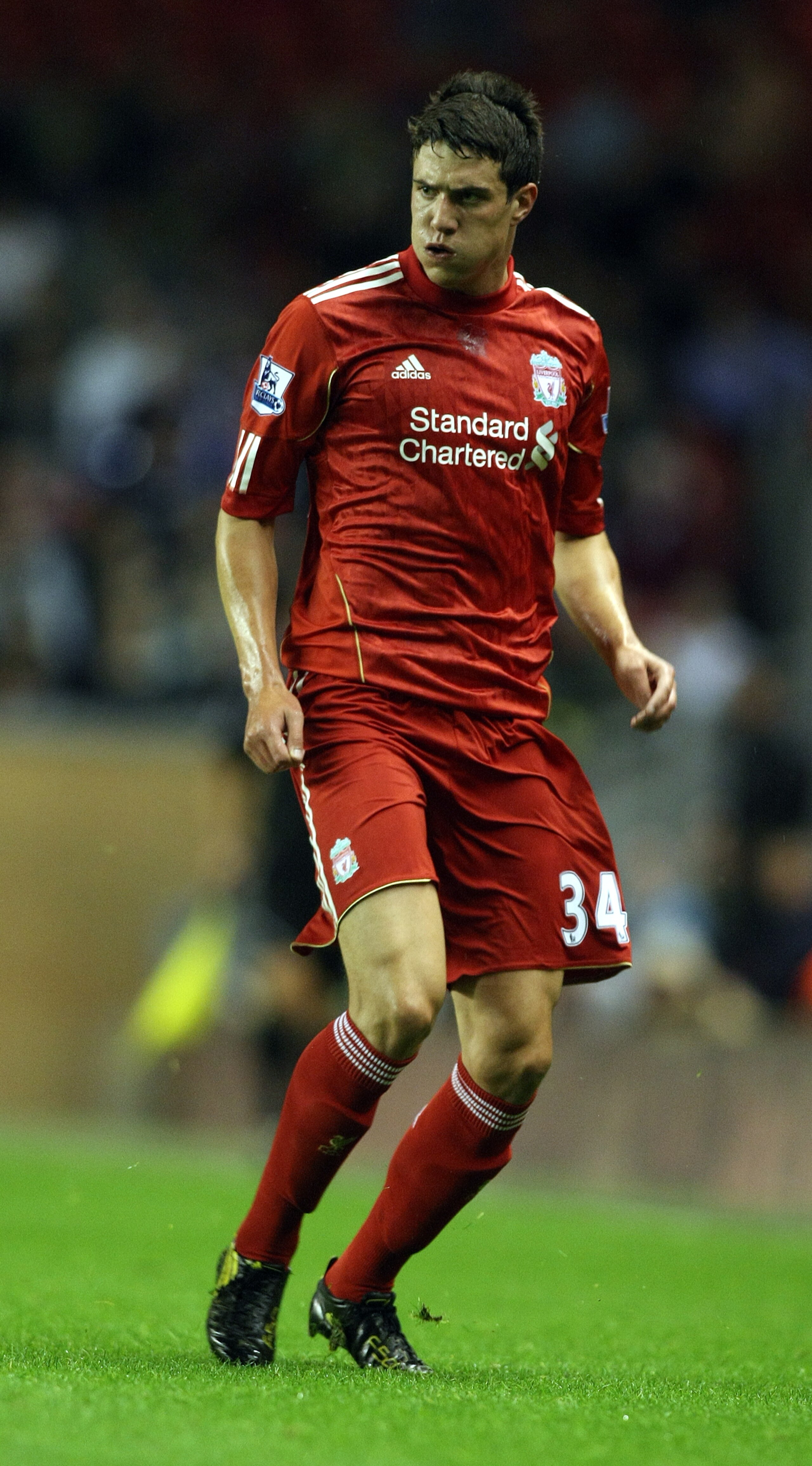 LIVERPOOL, ENGLAND - SEPTEMBER 22: Martin Kelly of Liverpool in action during the Carling Cup Third Round match between Liverpool and Northampton Town at Anfield on September 22, 2010 in Liverpool, England. (Photo by Pete Norton/Getty Images) LIVERPOOL, ENGLAND - SEPTEMBER 22: Martin Kelly of Liverpool in action during the Carling Cup Third Round match between Liverpool and Northampton Town at Anfield on September 22, 2010 in Liverpool, England. (Photo by Pete Norton/Getty Images)