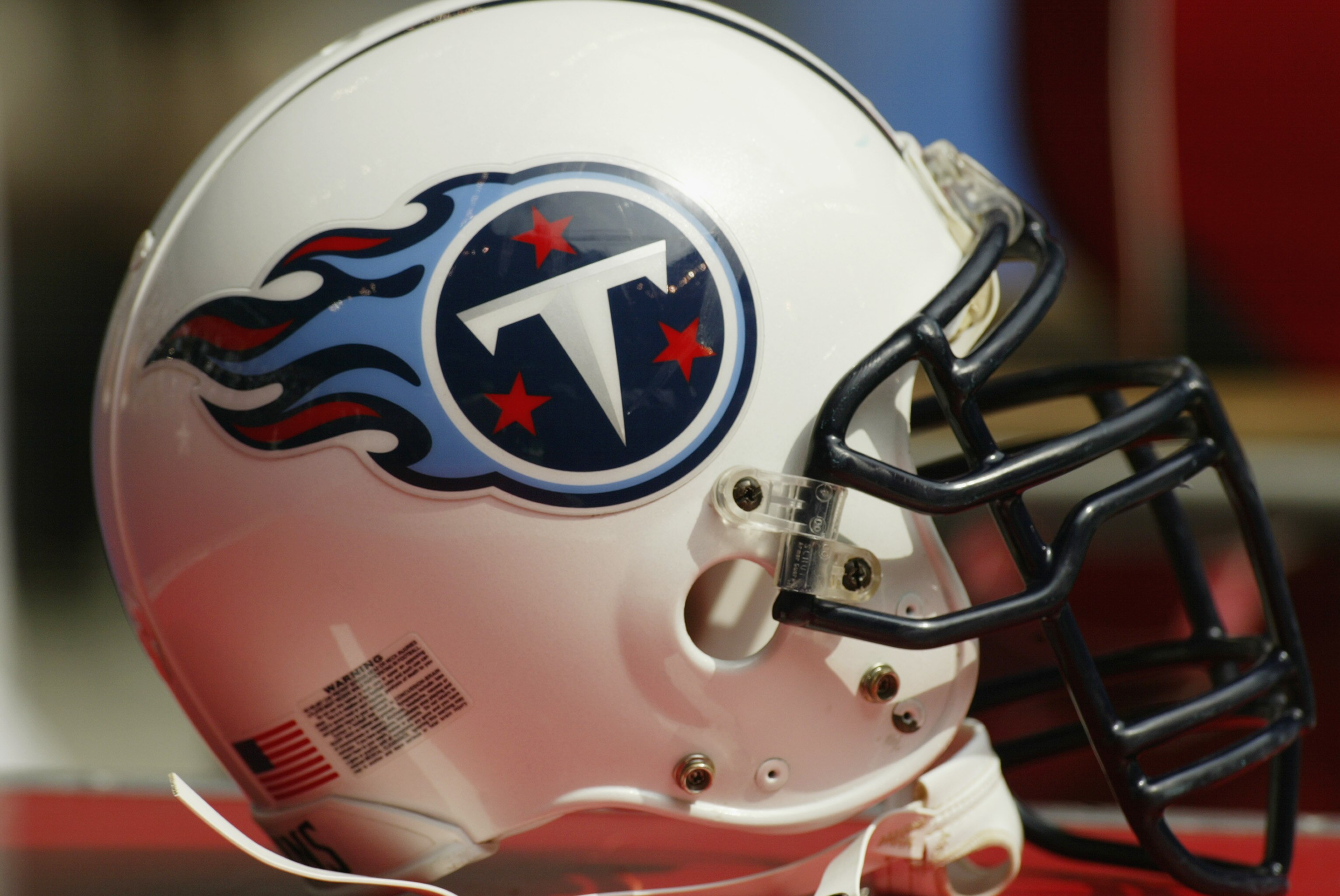 DALLAS - SEPTEMBER 15:  Detail of a Tennessee Titan's helmet during the game against the Dallas Cowboys on September 15, 2002 at Texas Stadium in Dallas, Texas.   The Cowboys defeat the Titans 21-13.  (Photo by Ronald Martinez/Getty Images)