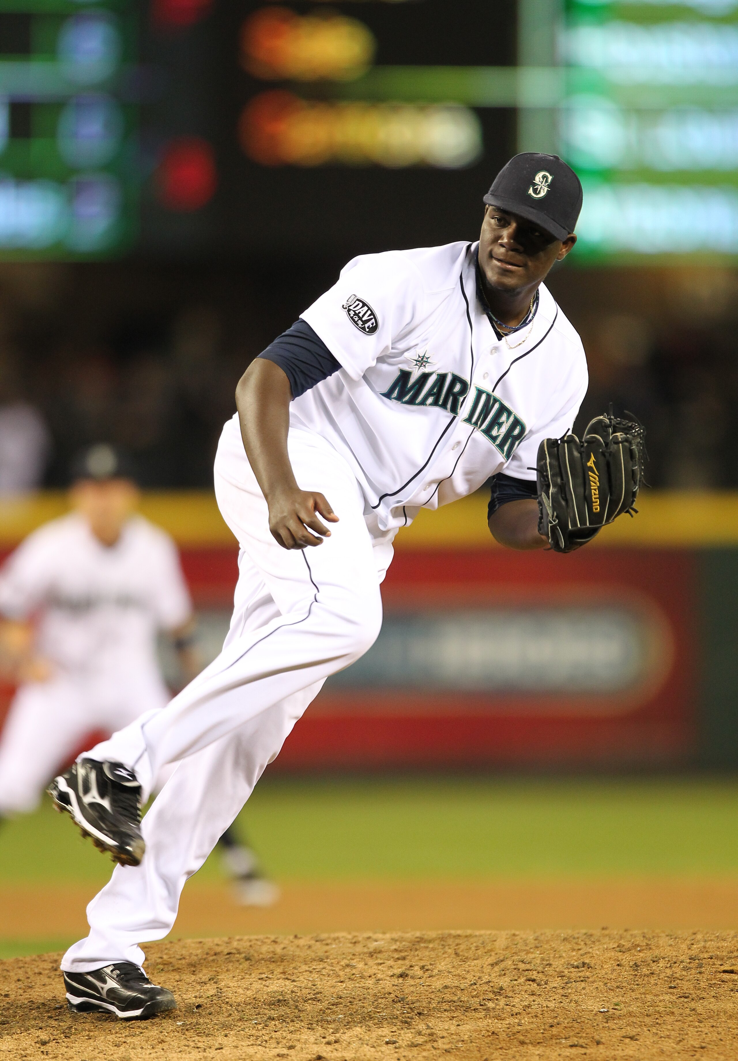 SEATTLE, WA - APRIL 12:  Starting pitcher Michael Pineda #36 of the Seattle Mariners follows through on a pitch against the Toronto Blue Jays at Safeco Field on April 12, 2011 in Seattle, Washington. (Photo by Otto Greule Jr/Getty Images)