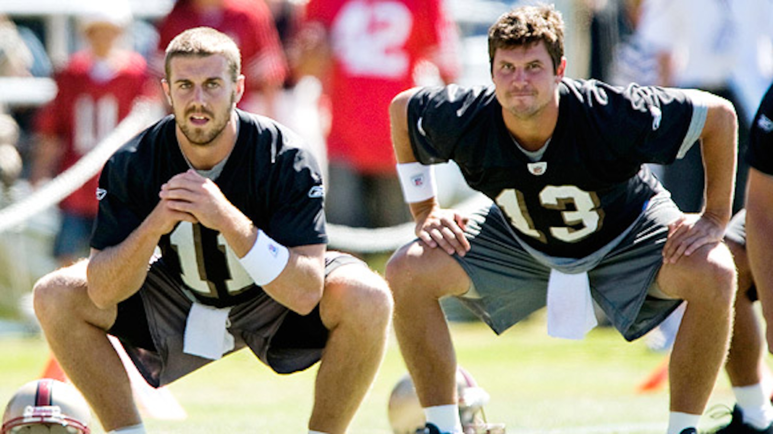 Shaun Hill, 13, was a career journeyman who outplayed Smith briefly for what proved to be losing 49ers' teams.