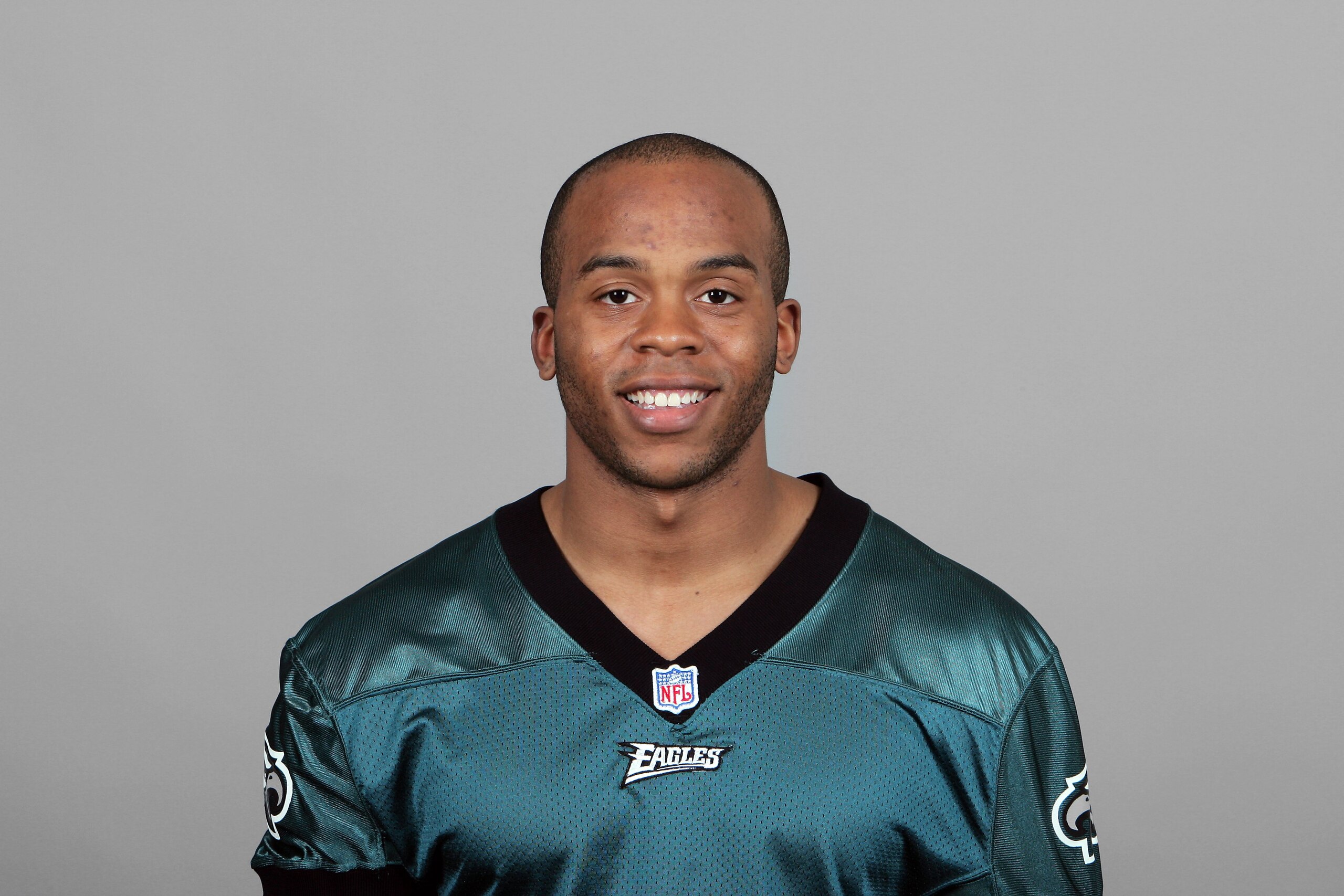 PHILADELPHIA - 2007:  Rashad Barksdale of the Philadelphia Eagles poses for his 2007 NFL headshot at photo day in Philadelphia, Pennsylvania.  (Photo by Getty Images)