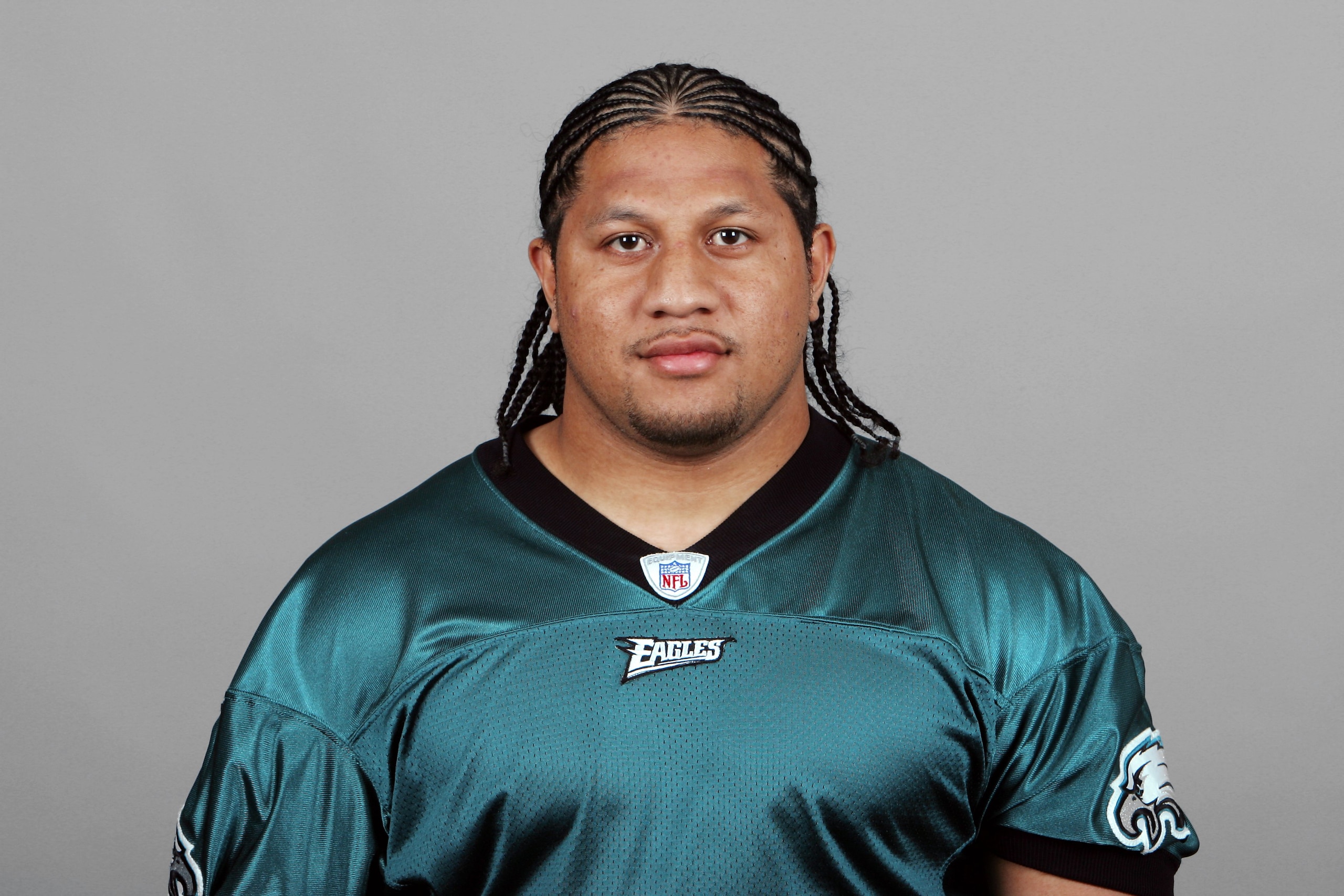 PHILADELPHIA - 2007:  Nate Ilaoa of the Philadelphia Eagles poses for his 2007 NFL headshot at photo day in Philadelphia, Pennsylvania.  (Photo by Getty Images)