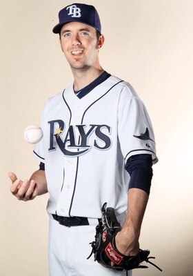 FT. MYERS, FL - FEBRUARY 22:  Dirk Hayhurst #73 of the Tampa Bay Rays poses for a portrait during the Tampa Bay Rays Photo Day on February 22, 2011 at the Charlotte Sports Complex in Port Charlotte, Florida.  (Photo by Elsa/Getty Images)