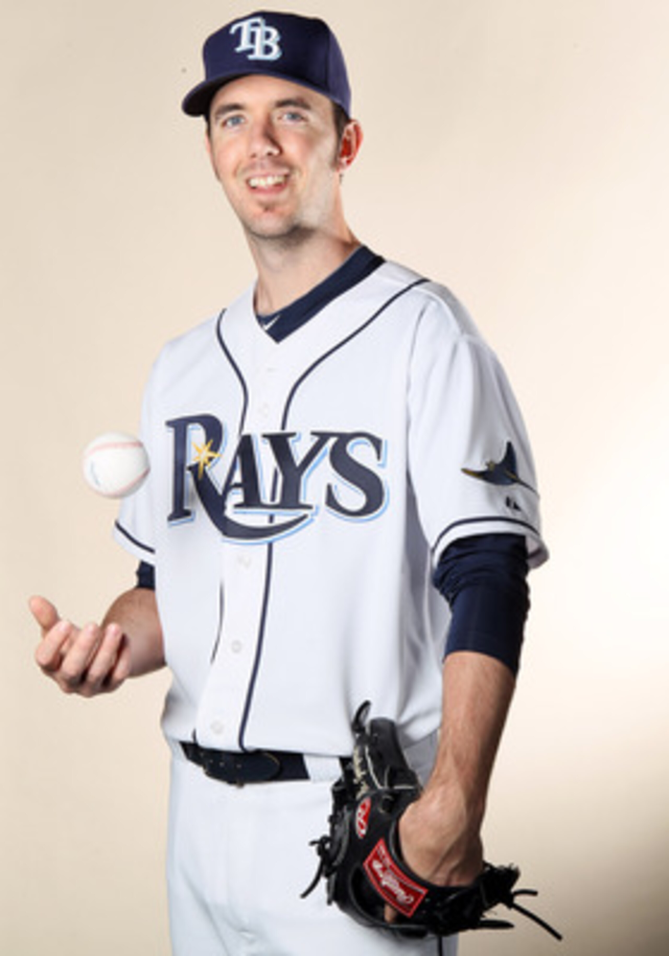 FT. MYERS, FL - FEBRUARY 22:  Dirk Hayhurst #73 of the Tampa Bay Rays poses for a portrait during the Tampa Bay Rays Photo Day on February 22, 2011 at the Charlotte Sports Complex in Port Charlotte, Florida.  (Photo by Elsa/Getty Images)