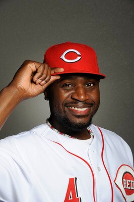 GOODYEAR, AZ - FEBRUARY 20: Brandon Phillips #4 of the Cincinnati Reds poses during the Cincinnati Reds photo day at the Cincinnati Reds Spring Training Complex on February 20, 2011 in Goodyear, Arizona. (Photo by Rob Tringali/Getty Images)