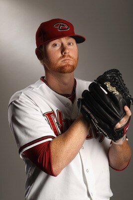 SCOTTSDALE, AZ - FEBRUARY 21:  Barry Enright #54 of the Arizona Diamondbacks poses for a portrait at Salt River Fields at Talking Stick on February 21, 2011 in Scottsdale, Arizona.  (Photo by Ezra Shaw/Getty Images)