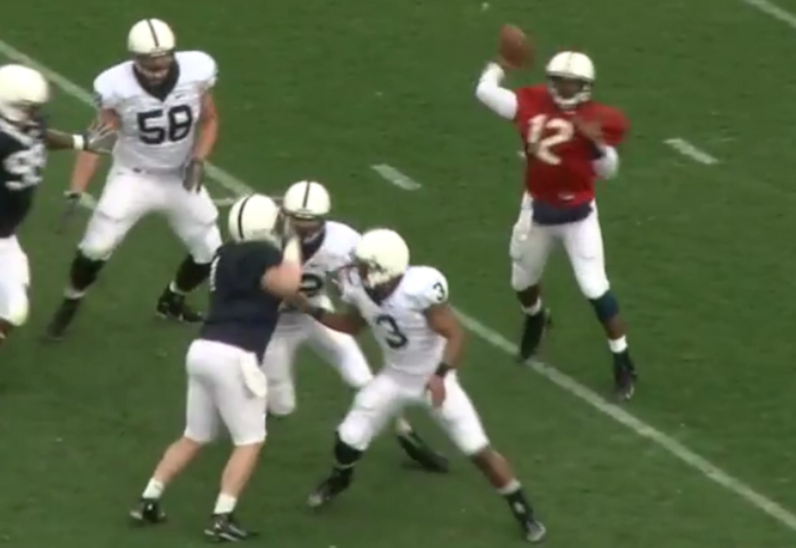 Penn States offensive line did ok given the circumstances. Penn States offensive line did ok given the circumstances.