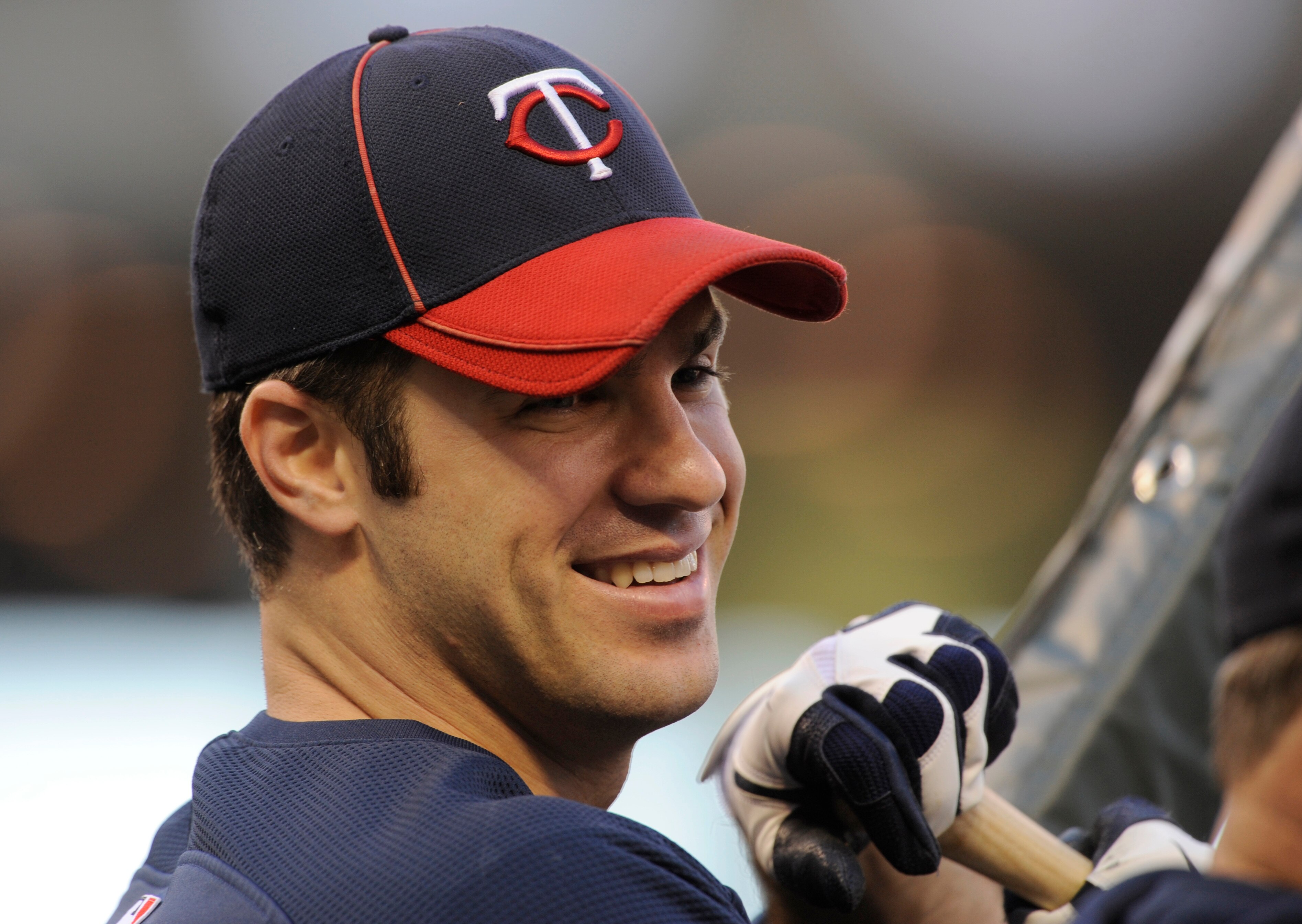 MINNEAPOLIS, MN - OCTOBER 6: Joe Mauer #7 of the Minnesota Twins looks on during batting practice prior to game one of the ALDS against the New York Yankees on October 6, 2010 at Target Field in Minneapolis, Minnesota. (Photo by Hannah Foslien/Getty Image