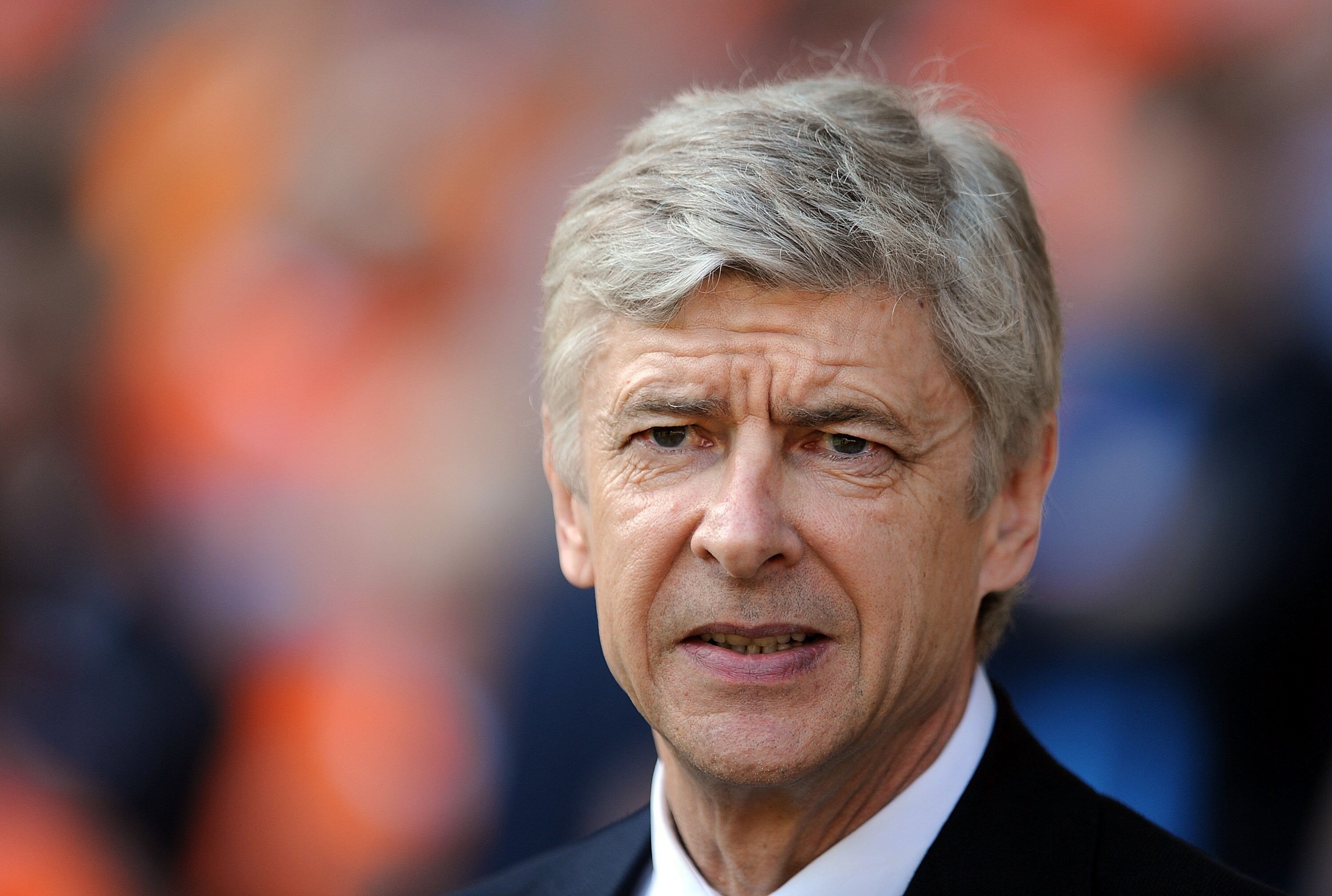 BLACKPOOL, ENGLAND - APRIL 10:  Arsenal manager Arsene Wenger looks on during the Barclays Premier League match between Blackpool and Arsenal at Bloomfield Road on April 10, 2011 in Blackpool, England.  (Photo by Chris Brunskill/Getty Images)