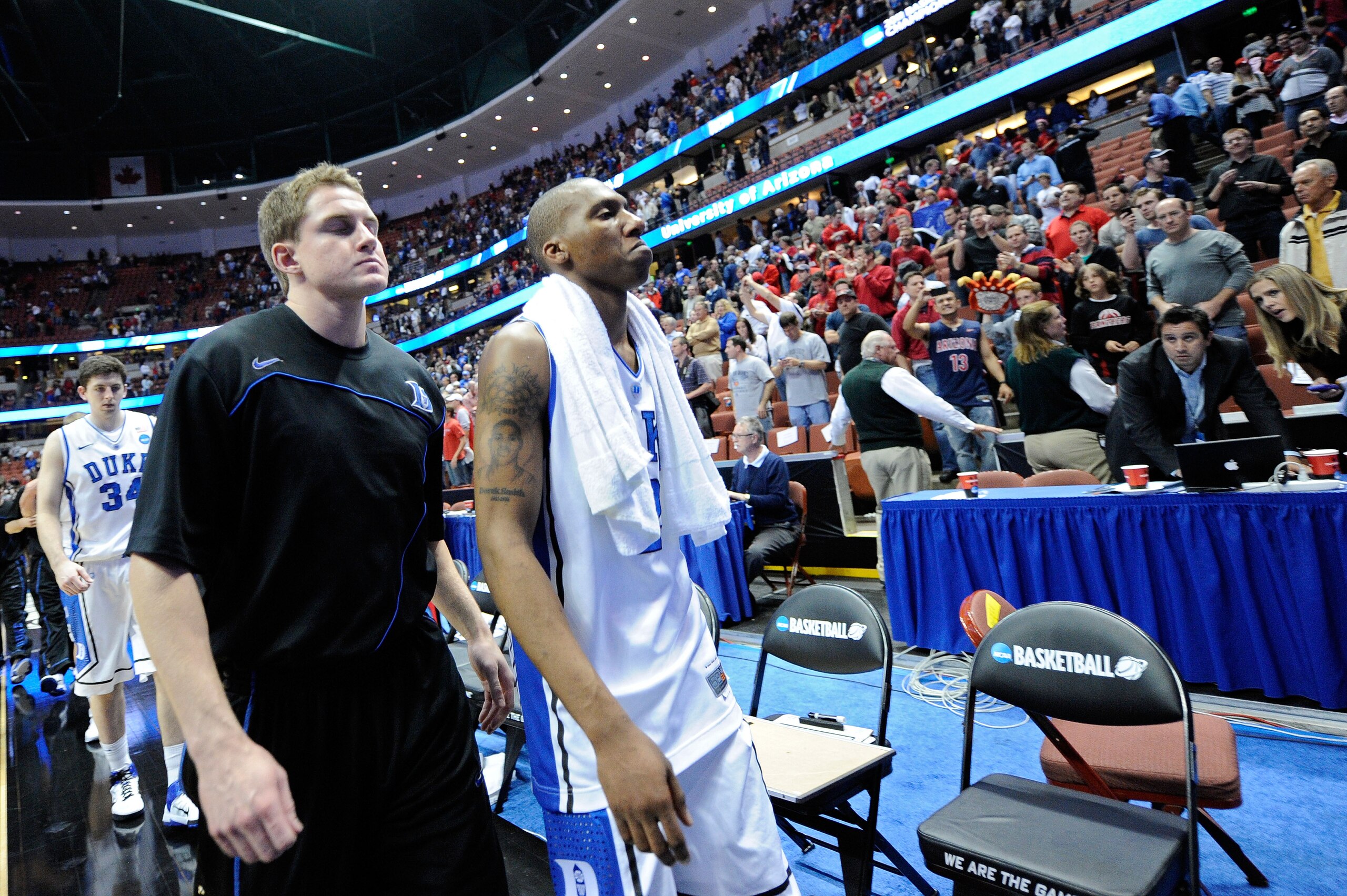 ANAHEIM, CA - MARCH 24:  Nolan Smith #2 of the Duke Blue Devils looks walks of the floor after losing to the Arizona Wildcats during the west regional semifinal of the 2011 NCAA men's basketball tournament at the Honda Center on March 24, 2011 in Anaheim,