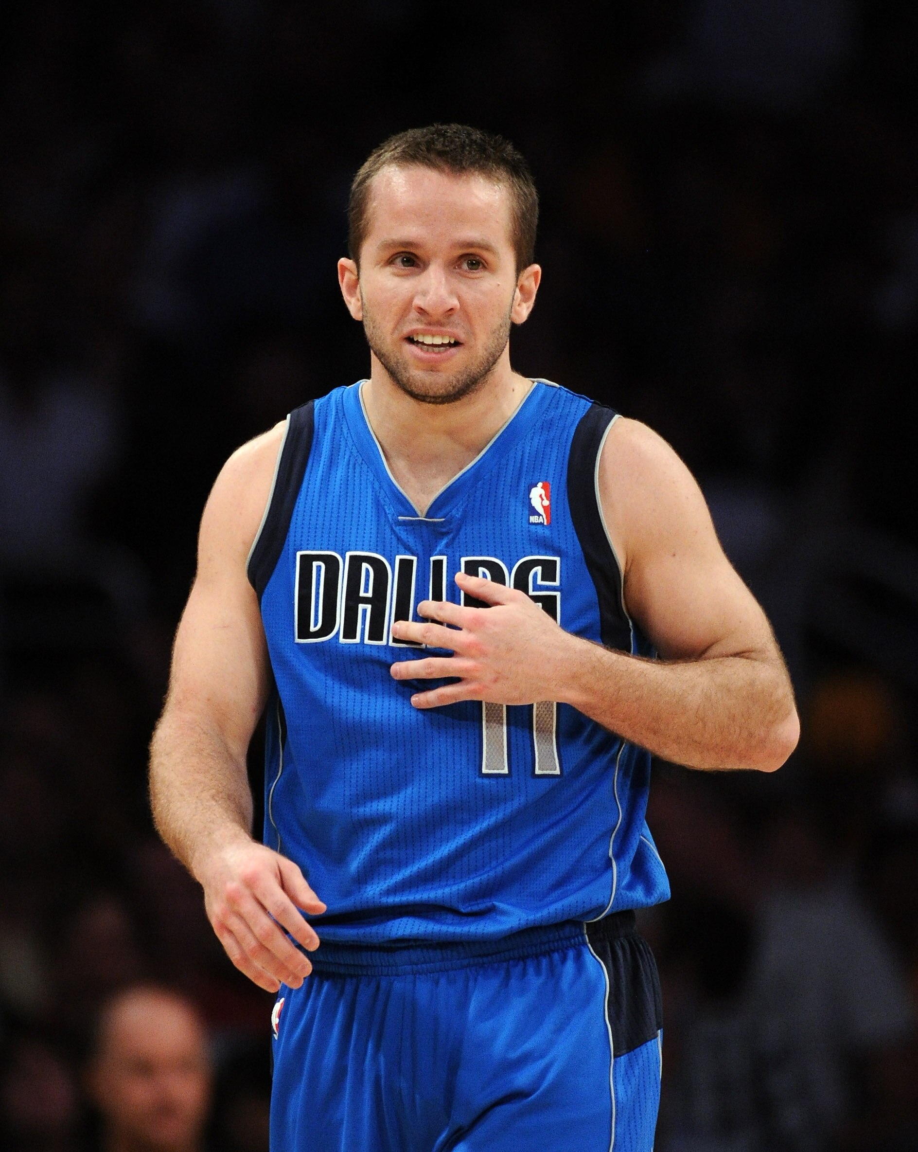 LOS ANGELES, CA - MARCH 31:  Jose Barea #11 of the Dallas Mavericks reacts to his technical foul against the Los Angeles Lakers at Staples Center on March 31, 2011 in Los Angeles, California.  NOTE TO USER: User expressly acknowledges and agrees that, by
