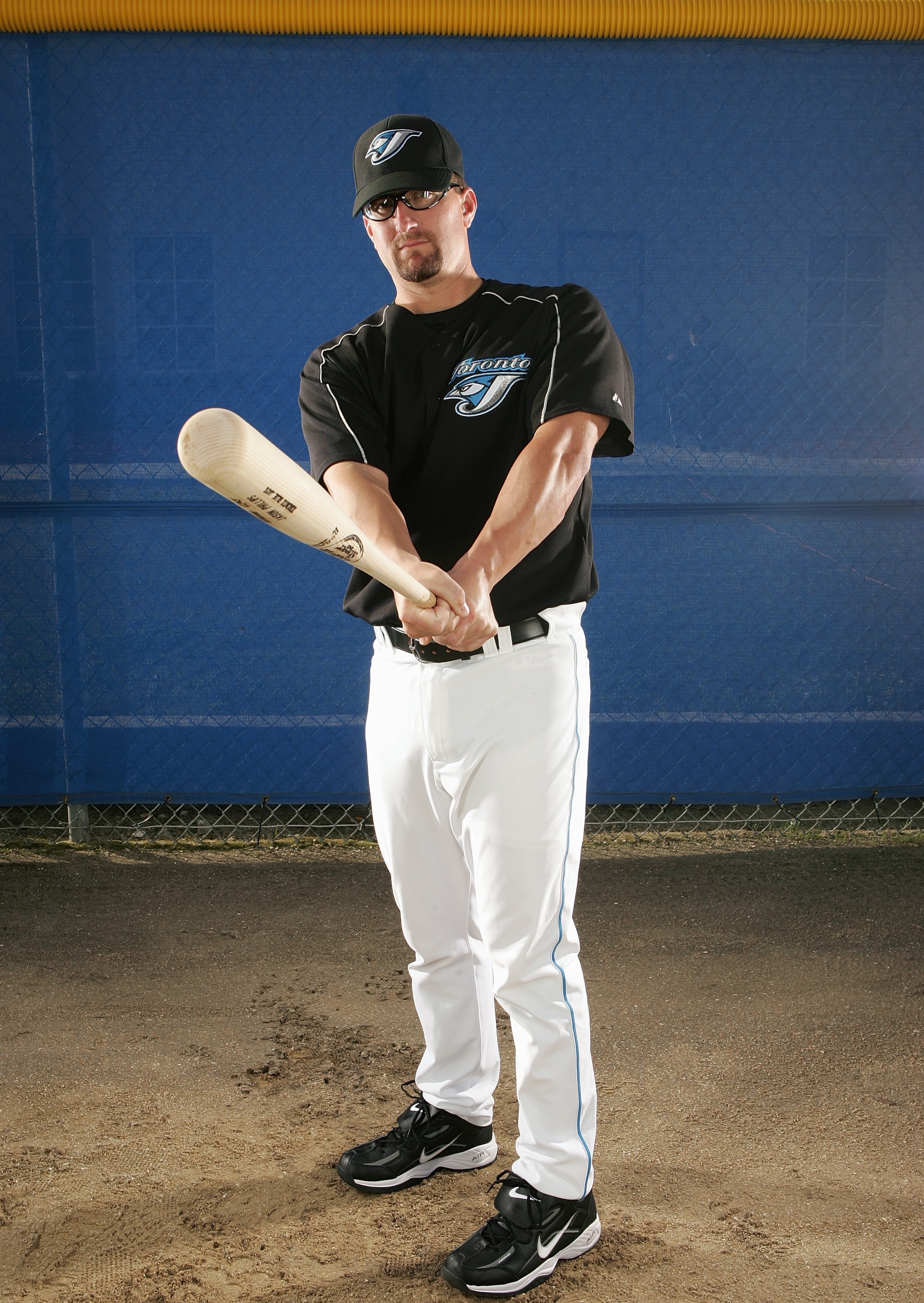 DUNEDIN, FL - FEBRUARY 25:  Jason Phillips of the Blue Jays poses for a portrait during the Toronto Blue Jays Photo Day at the Bobby Mattick Training Center on February 25, 2006 in Dunedin, Florida. (Photo by Nick Laham/Getty Images)