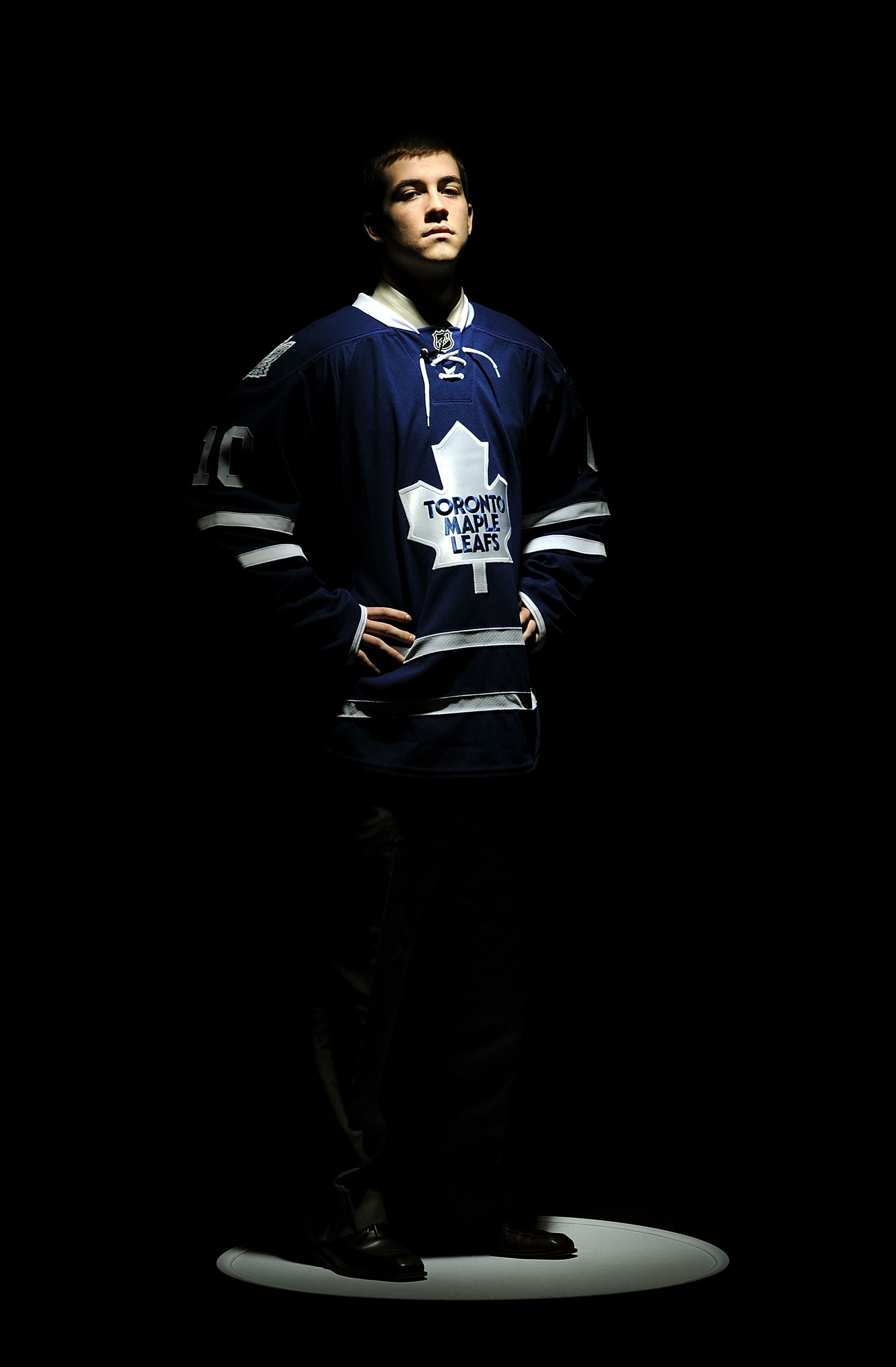 LOS ANGELES, CA - JUNE 26:  Brad Ross, drafted in the second round by the Toronto Maple Leafs poses for a portrait during day two of the 2010 NHL Entry Draft at Staples Center on June 26, 2010 in Los Angeles, California.  (Photo by Harry How/Getty Images)