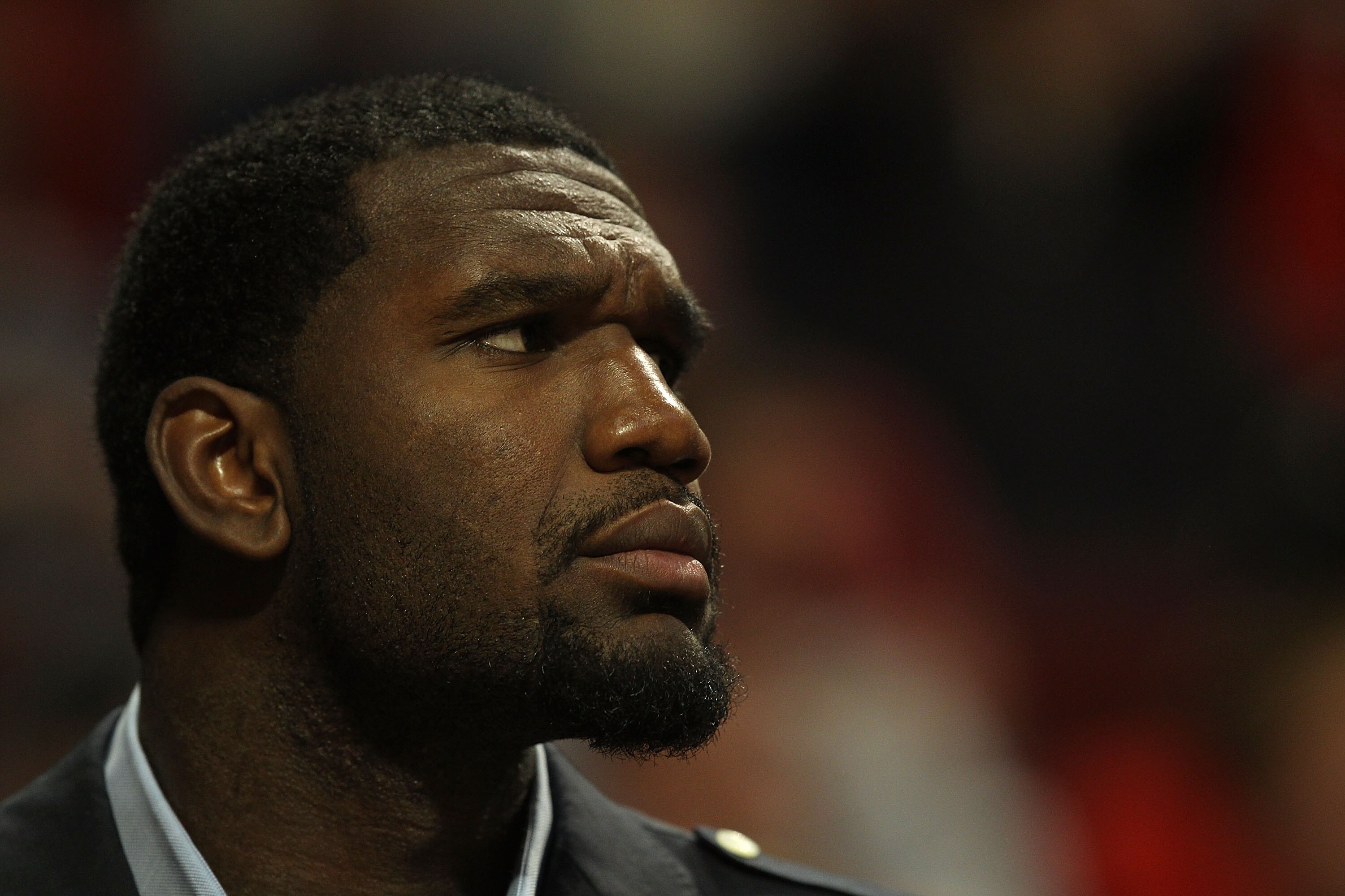 CHICAGO - NOVEMBER 01: Greg Oden #52 of the Portland Trail Blazers watches from the bench as his teammates take on the Chicago Bulls at the United Center on November 1, 2010 in Chicago, Illinois. The Bulls defeated the Trail Blazers 110-98. NOTE TO USER: