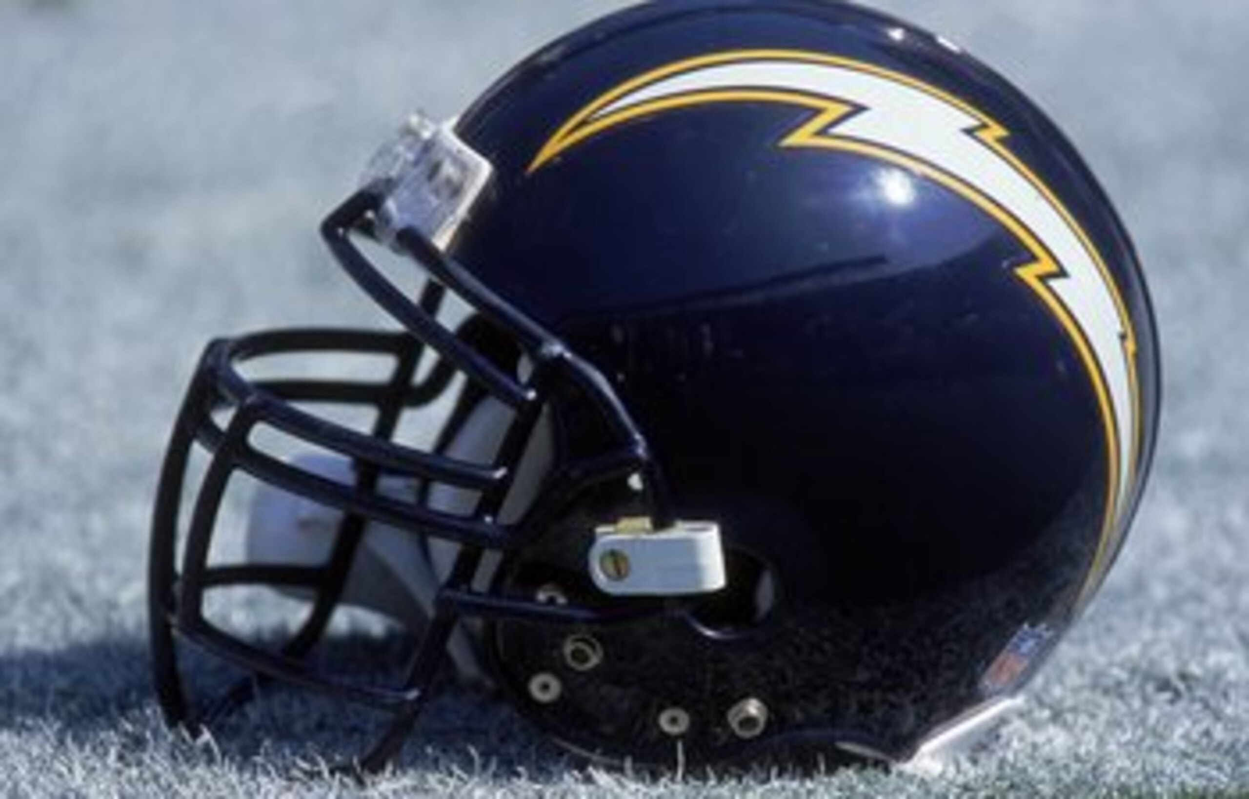 8 Oct 2000:  A close up view of a helmet of the San Diego Chargers taken on the field during the game against the Denver Broncos at the Qualcomm Stadium in San Diego, California. The Broncos defeated the Chargers 21-7.Mandatory Credit: Stephen Dunn  /Alls