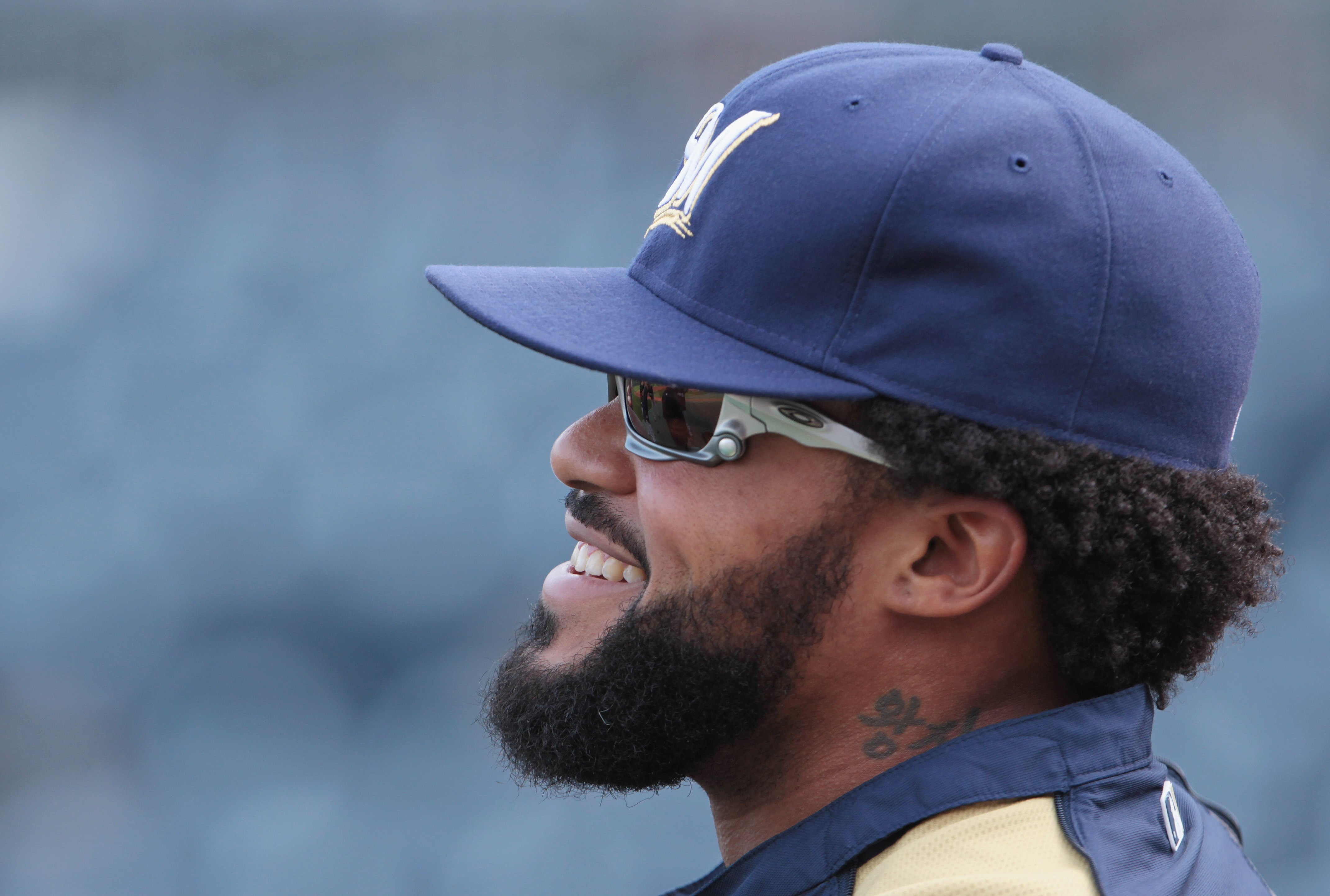 PITTSBURGH, PA - APRIL 14:  Prince Fielder #28 of the Milwaukee Brewers waits on the field before the start of their game against the Pittsburgh Pirates at PNC Park on April 14, 2011 in Pittsburgh, Pennsylvania.  (Photo by Scott Halleran/Getty Images)