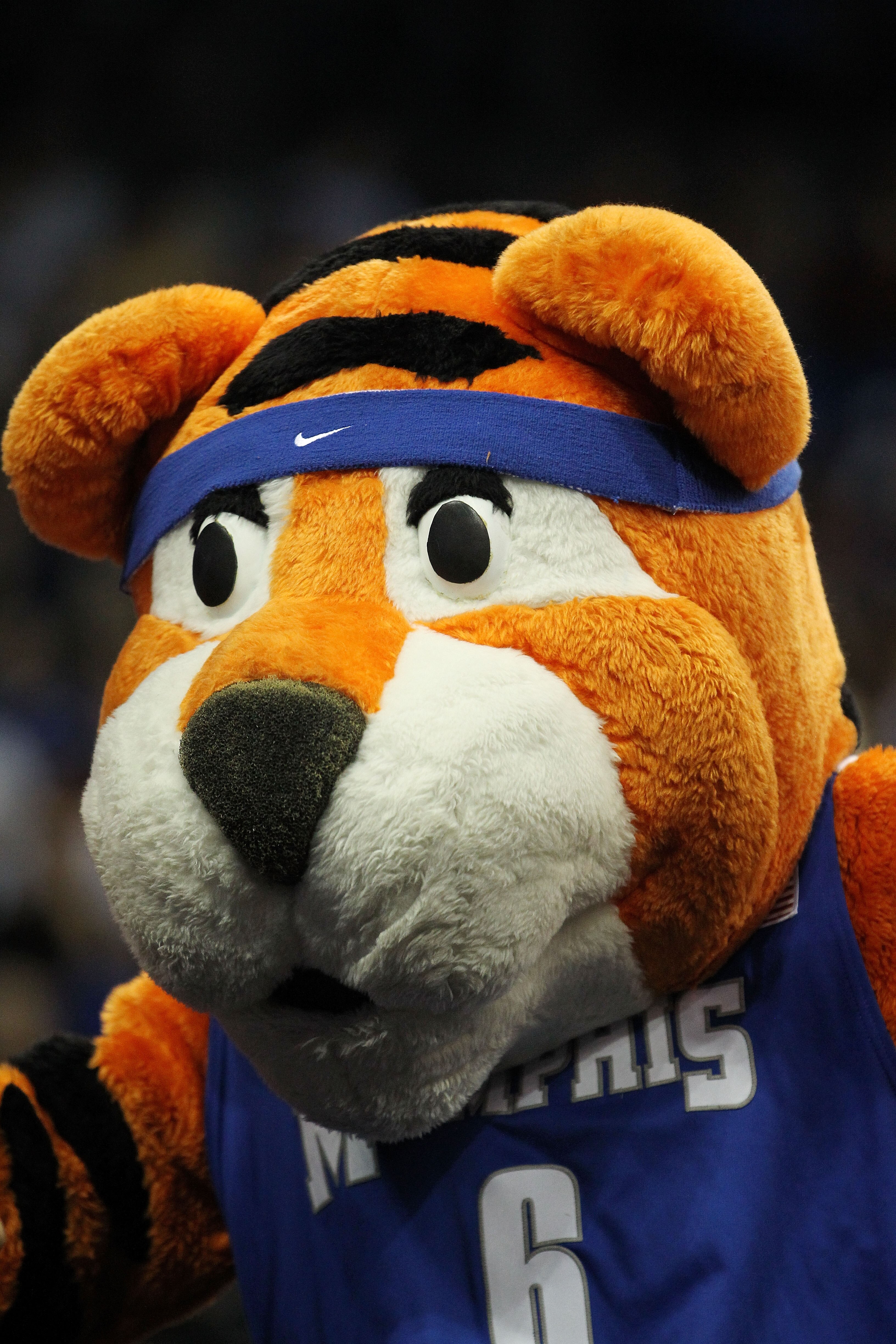 TULSA, OK - MARCH 18:  The Memphis Tigers mascot performs during the second round game against the Arizona Wildcats in the 2011 NCAA men's basketball tournament at BOK Center on March 18, 2011 in Tulsa, Oklahoma.  (Photo by Ronald Martinez/Getty Images)