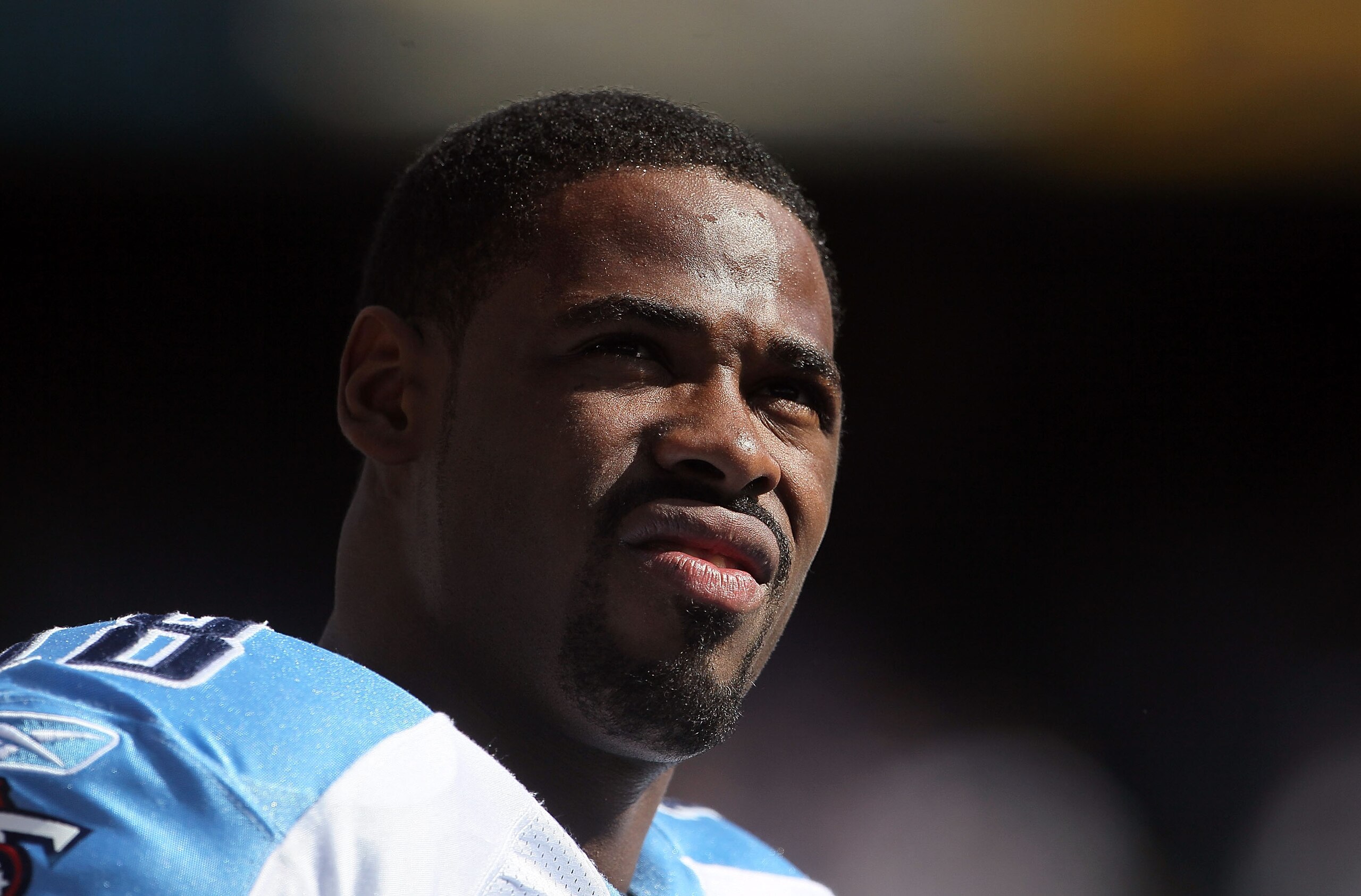 SAN DIEGO - OCTOBER 31:  Kenny Britt #18 of the Tennessee Titans looks on from the sideline against the San Diego Chargers at Qualcomm Stadium on October 31, 2010 in San Diego, California. The Chargers defeated the Titans 33-25.  (Photo by Jeff Gross/Gett