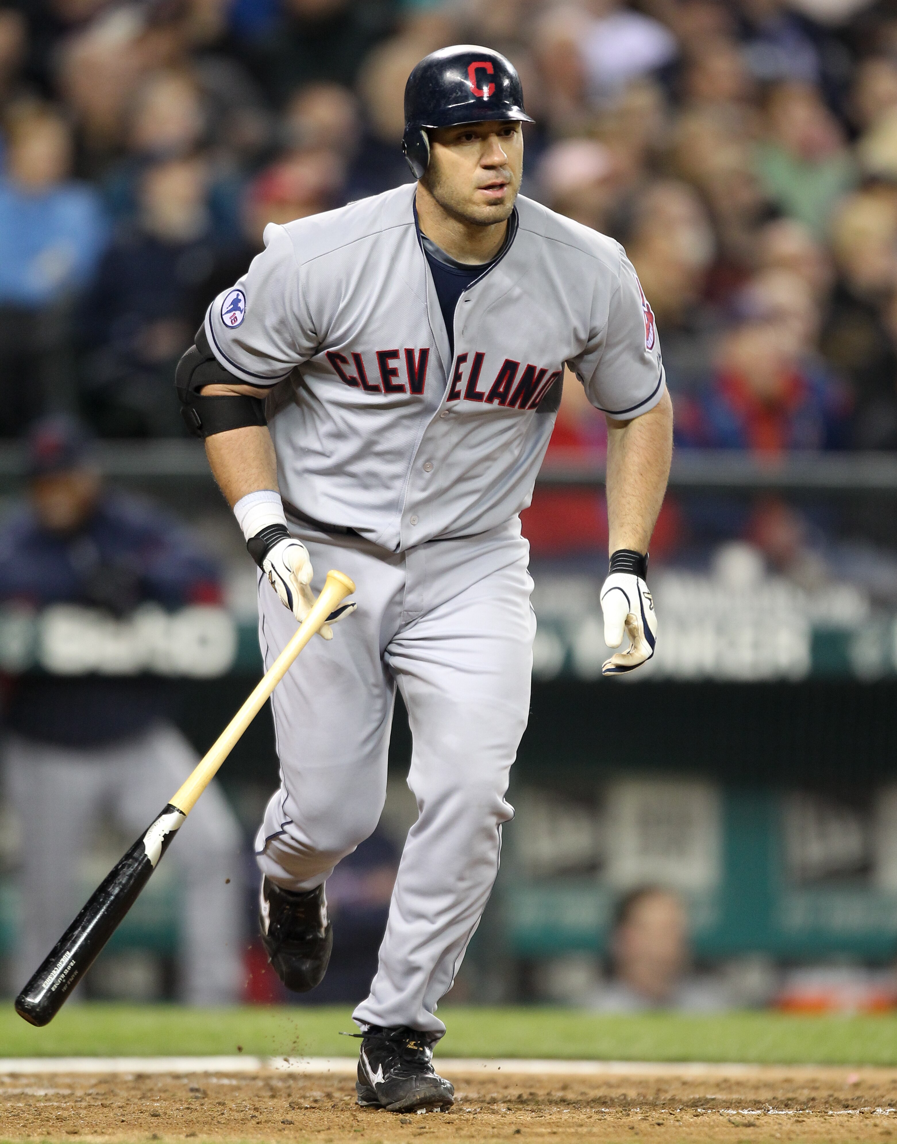 SEATTLE, WA - APRIL 08:  Travis Hafner #48 of the Cleveland Indians rounds the bases after hitting a three-run homerun in the fourth inning against the Seattle Mariners during the Mariners' home opener at Safeco Field on April 8, 2011 in Seattle, Washingt