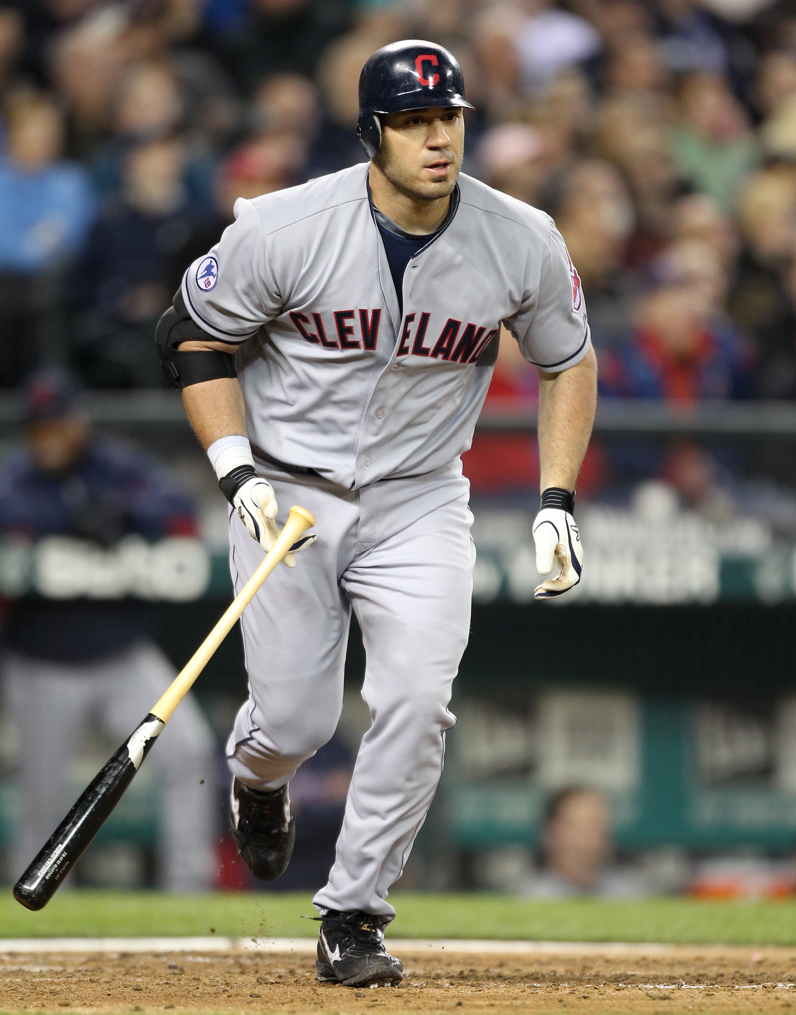 SEATTLE, WA - APRIL 08:  Travis Hafner #48 of the Cleveland Indians rounds the bases after hitting a three-run homerun in the fourth inning against the Seattle Mariners during the Mariners' home opener at Safeco Field on April 8, 2011 in Seattle, Washingt