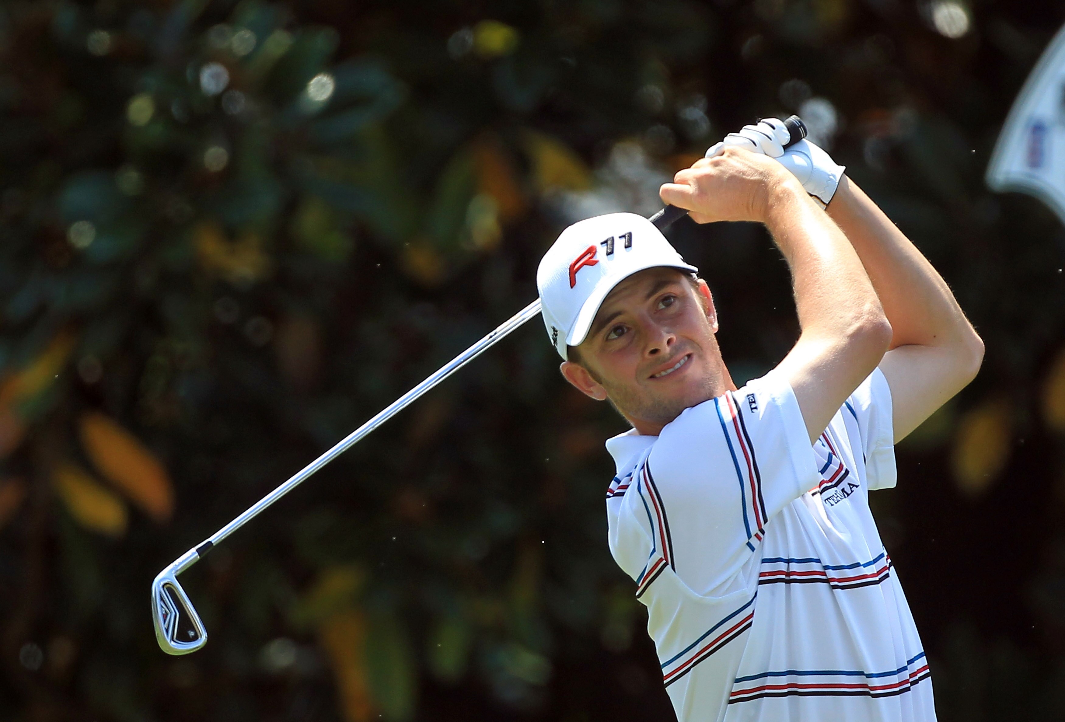 ORLANDO, FL - MARCH 27:  Spencer Levin plays his tee shot on the 2nd hole during the final round of the 2011 Arnold Palmer Invitational presented by Mastercard at the Bay Hill Lodge and Country Club on March 27, 2011 in Orlando, Florida.  (Photo by David