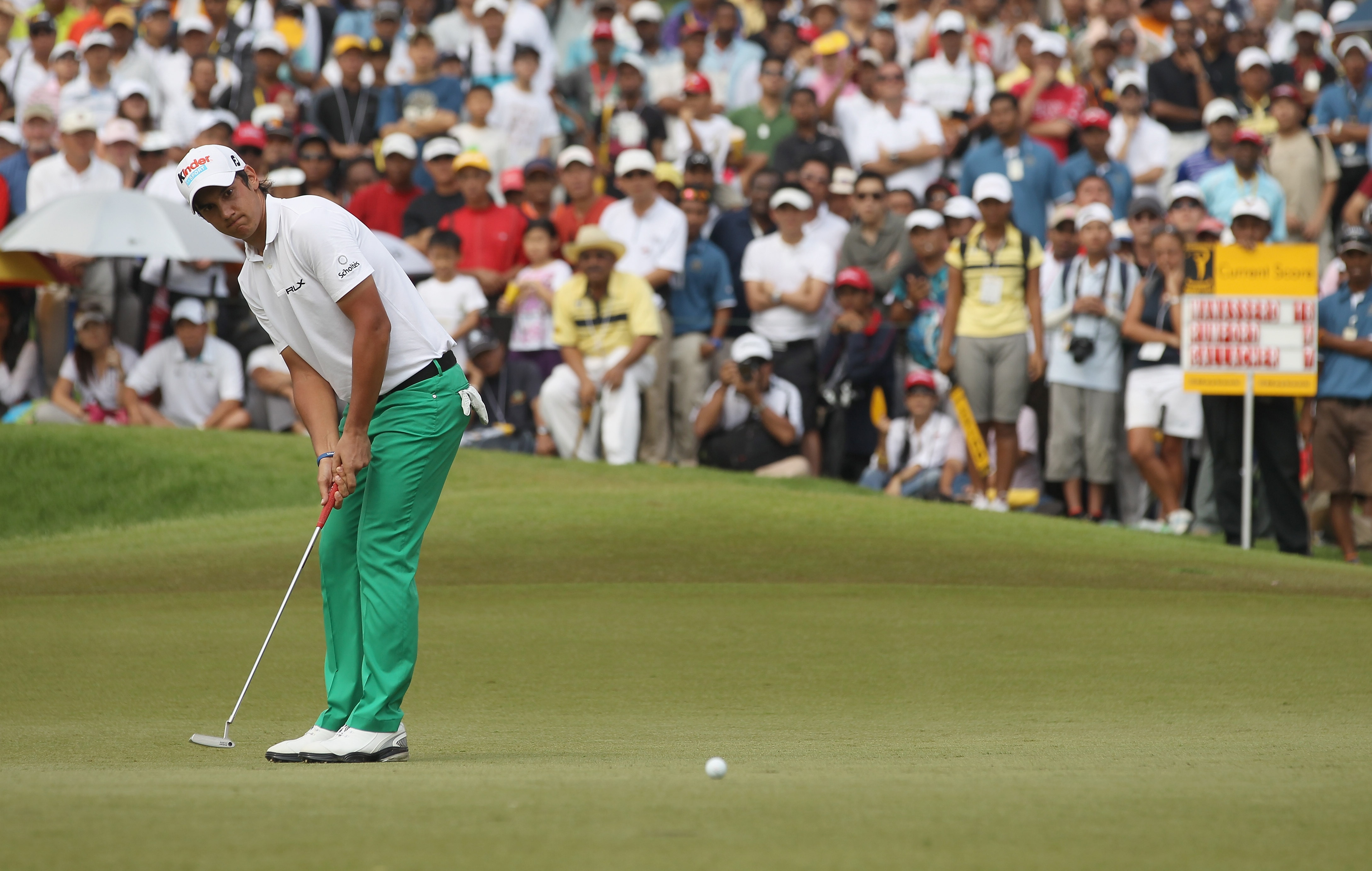 KUALA LUMPUR, MALAYSIA - APRIL 17:  Matteo Manassero of Italy in action during 4th round of the Maybank Malaysian Open at Kuala Lumpur Golf & Country Club on April 17, 2011 in Kuala Lumpur, Malaysia.  (Photo by Ian Walton/Getty Images)