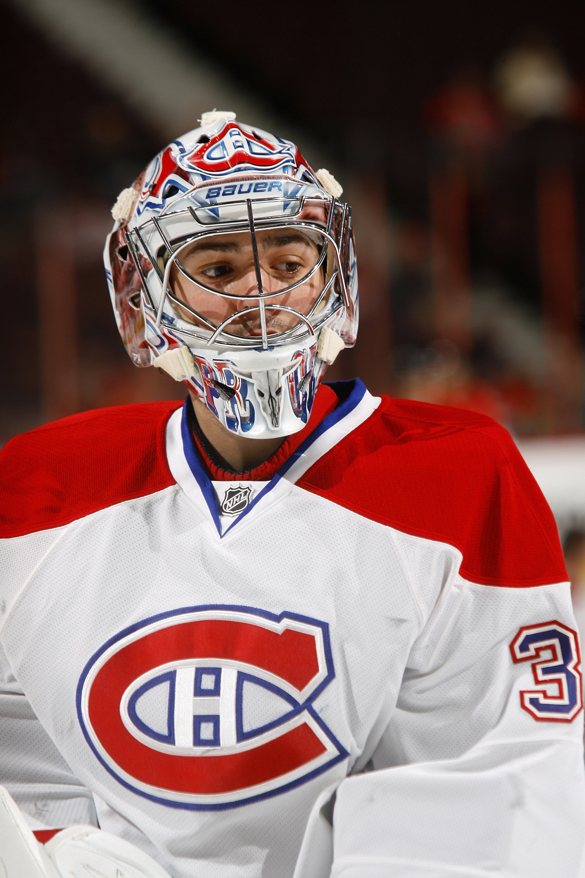 OTTAWA, CANADA - APRIL 07:  Carey Price #35 of the Montreal Canadiens skates in warmup before a game against the Ottawa Senators at Scotiabank Place on April 7, 2011 in Ottawa, Canada.  (Photo by Phillip MacCallum/Getty Images)