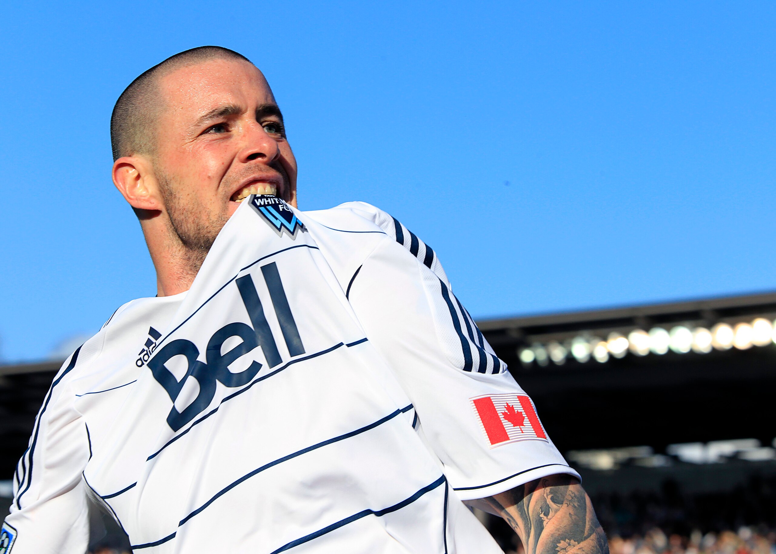 VANCOUVER, CANADA - MARCH 19: Eric Hassli #29 of the Vancouver Whitecaps FC celebrates a goal during their MLS game against Toronto FC on March 19, 2011 in Vancouver, British Columbia, Canada. The Vancouver Whitecaps FC won 4-2. (Photo by Jeff Vinnick/Ge VANCOUVER, CANADA - MARCH 19: Eric Hassli #29 of the Vancouver Whitecaps FC celebrates a goal during their MLS game against Toronto FC on March 19, 2011 in Vancouver, British Columbia, Canada. The Vancouver Whitecaps FC won 4-2. (Photo by Jeff Vinnick/Ge