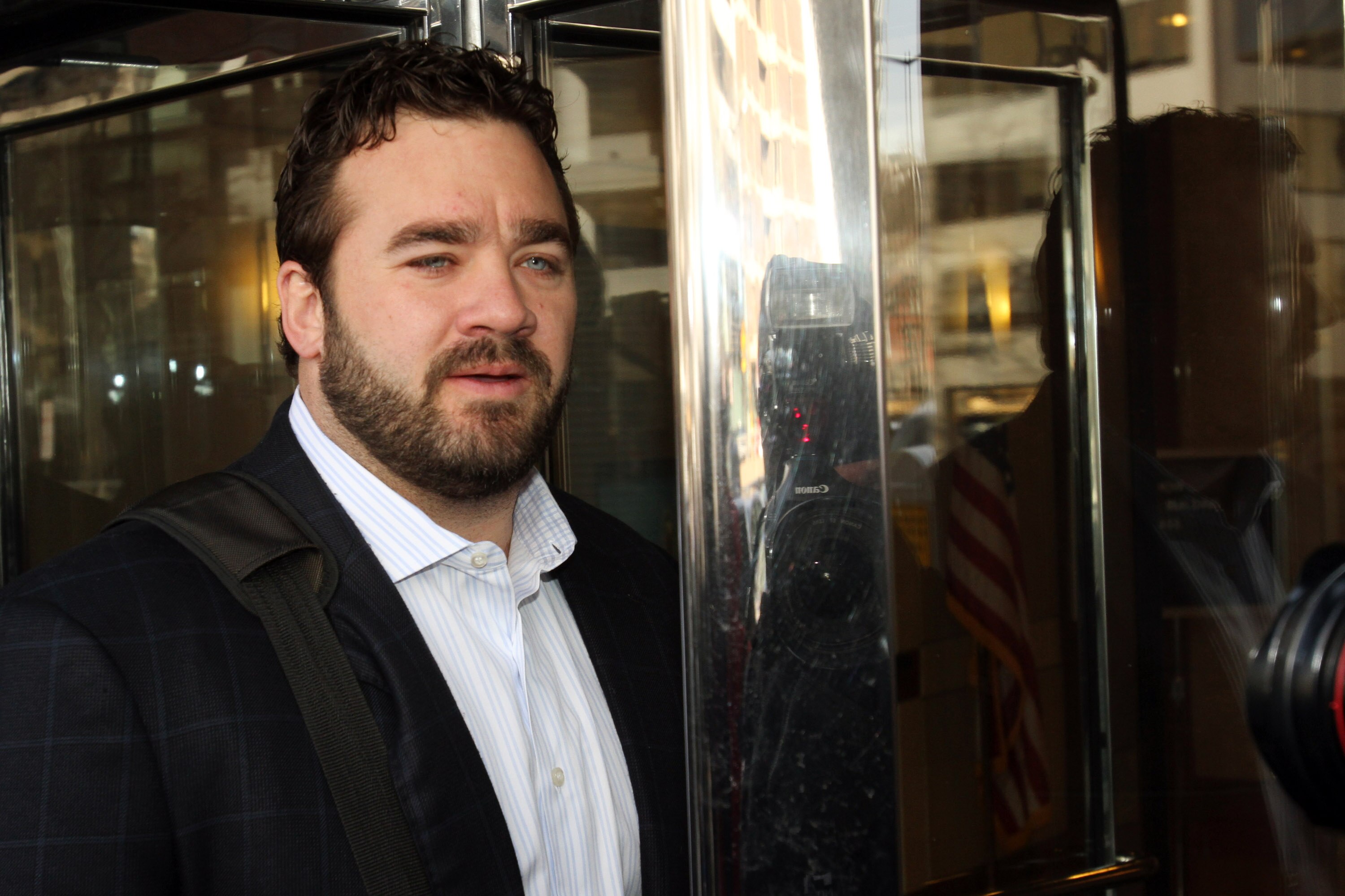 WASHINGTON, DC - MARCH 08:  Indianapolis Colts center Jeff Saturday arrives for negotiations at the Federal Mediation and Conciliation Service building March 8, 2011 in Washington, DC. Representatives from the National Football League (NFL) and National F