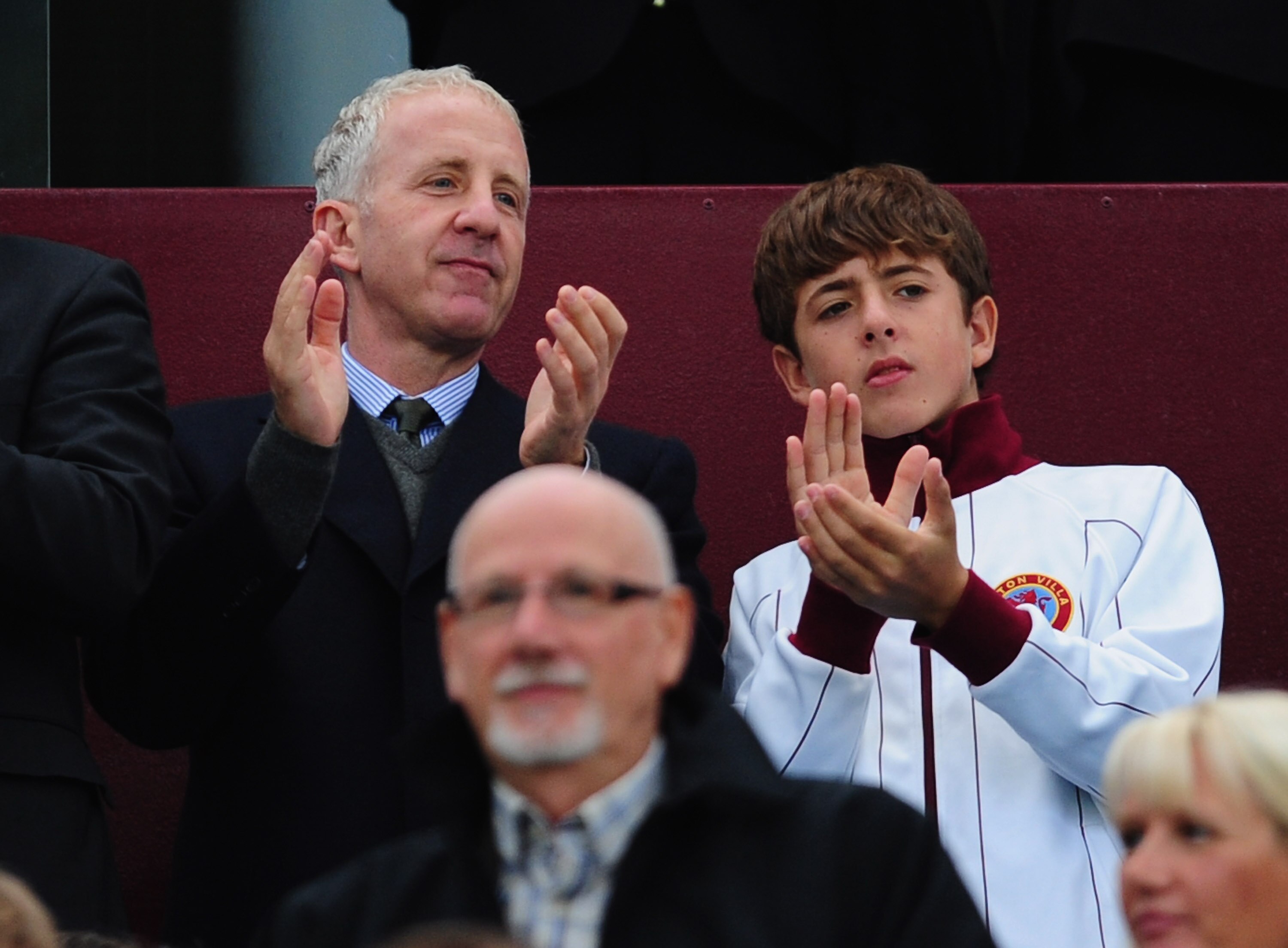 BIRMINGHAM, ENGLAND - AUGUST 14:  Aston Villa Chairman Randolph Lerner looks on during the Barclays Premier League match between Aston Villa and West Ham United at Villa Park on August 14, 2010 in Birmingham, England.  (Photo by Jamie McDonald/Getty Image