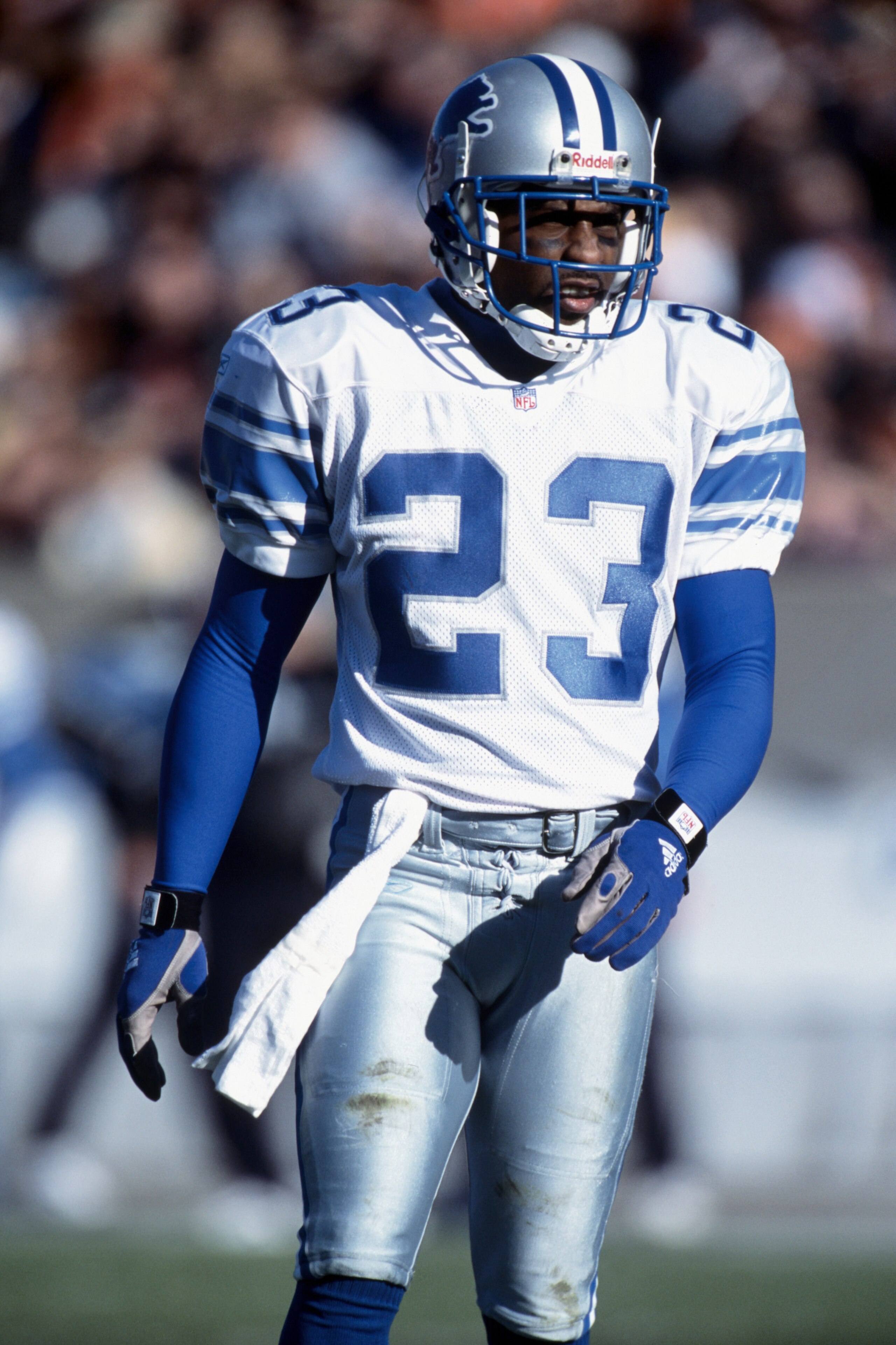 2 Dec 2001:  Cornerback Terry Fair #23 of the Detroit Lions stands on the field during the NFL game against the Chicago Bears at Soldier Field in Chicago, Illinois.  The Bears defeated the Lions 13-10.  Mandatory Credit: Jonathan Daniel/Getty Images