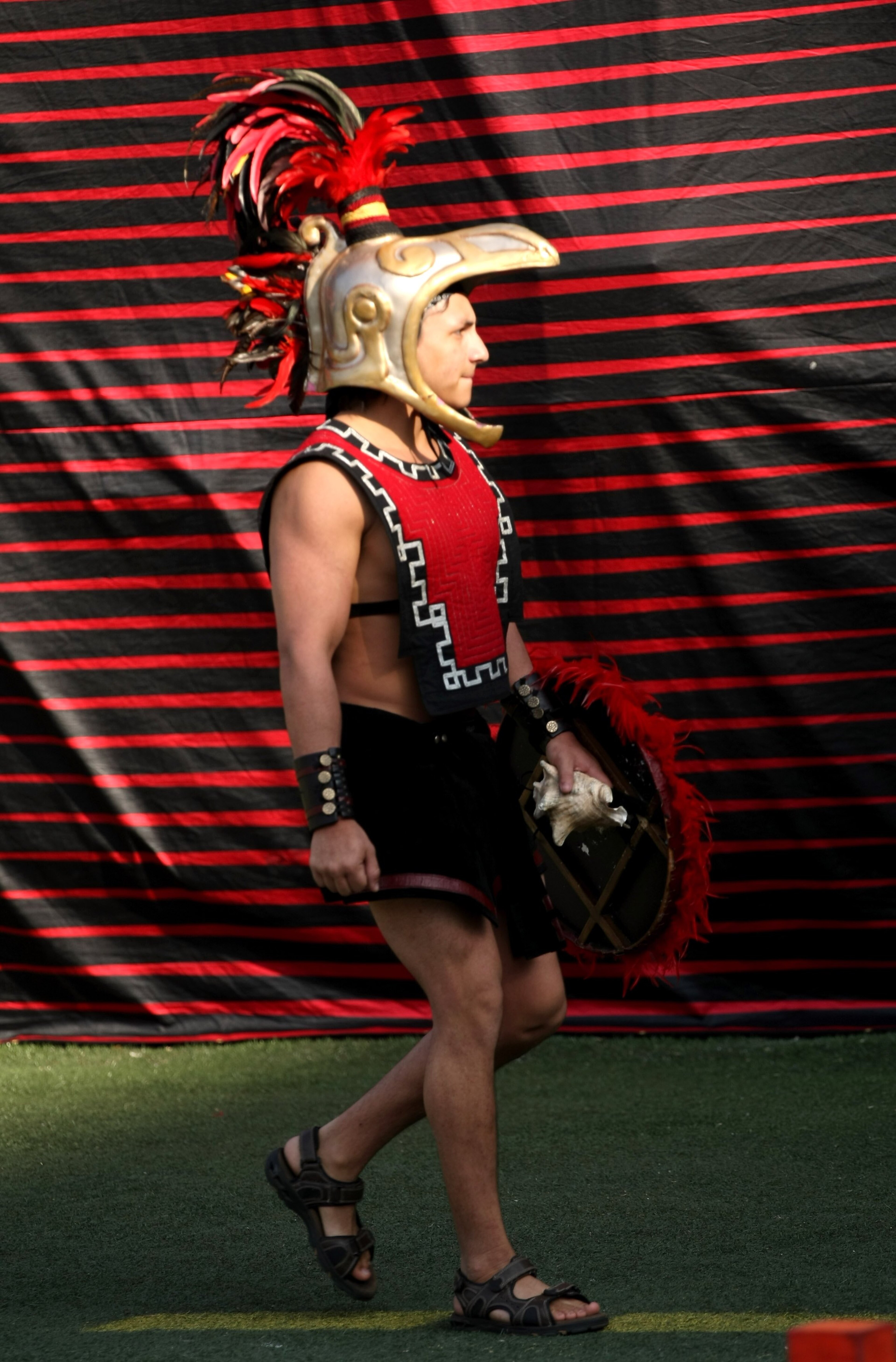 SAN DIEGO - NOVEMBER 7: The San Diego State Aztecs mascot on the sidelines during the game with the Texas Christian University Horned Frogs on November 7, 2009 at Qualcomm Stadium in San Diego, California. (Photo by Stephen Dunn/Getty Images) SAN DIEGO - NOVEMBER 7: The San Diego State Aztecs mascot on the sidelines during the game with the Texas Christian University Horned Frogs on November 7, 2009 at Qualcomm Stadium in San Diego, California. (Photo by Stephen Dunn/Getty Images)