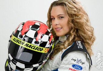 Allison certainly has the looks sponsors are looking for. (Courtesy MacCloed Web Site)