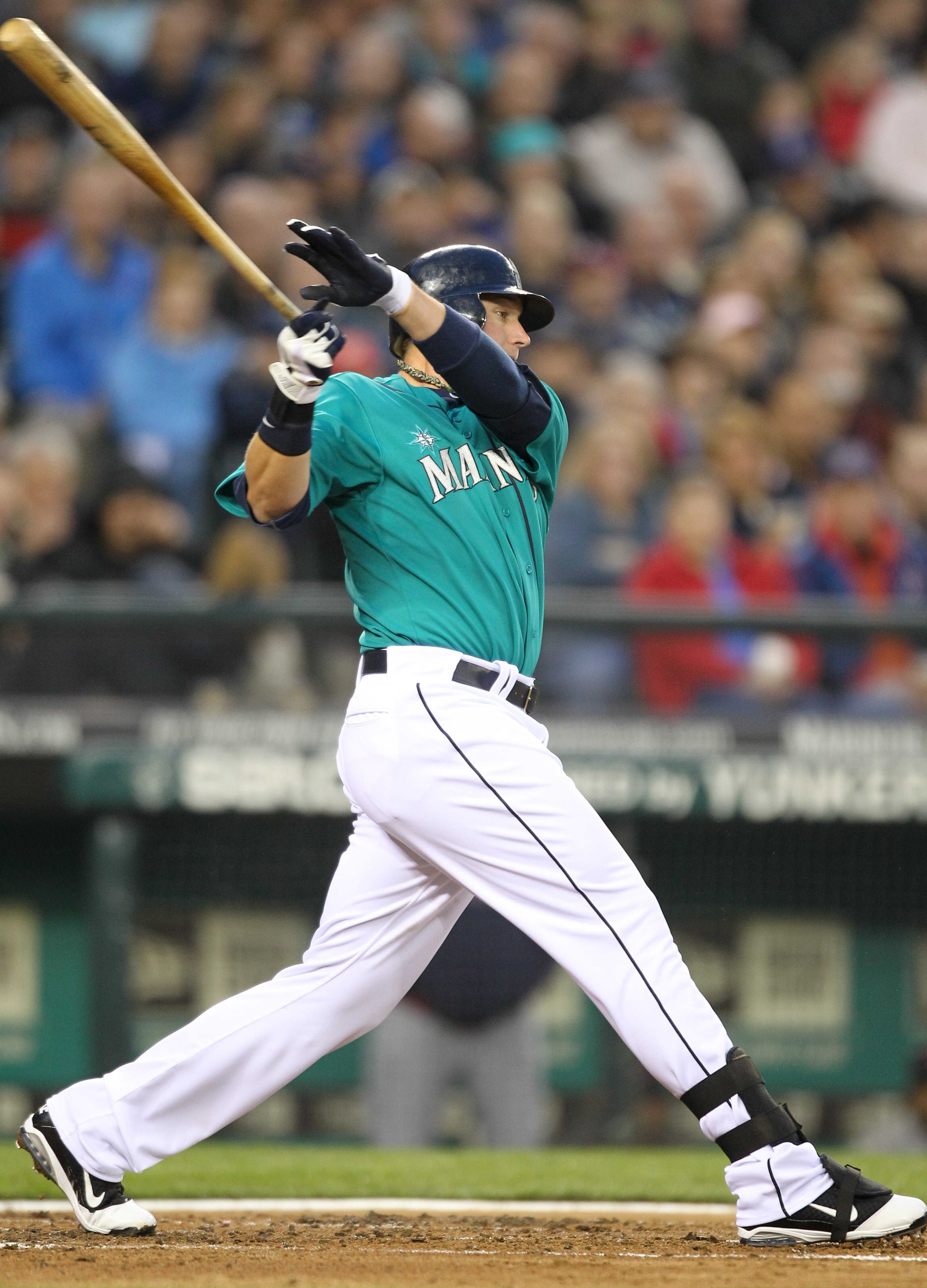 SEATTLE, WA - APRIL 08:  Jack Cust #29 of the Seattle Mariners bats against the Cleveland Indians during the Mariners' home opener at Safeco Field on April 8, 2011 in Seattle, Washington. (Photo by Otto Greule Jr/Getty Images)