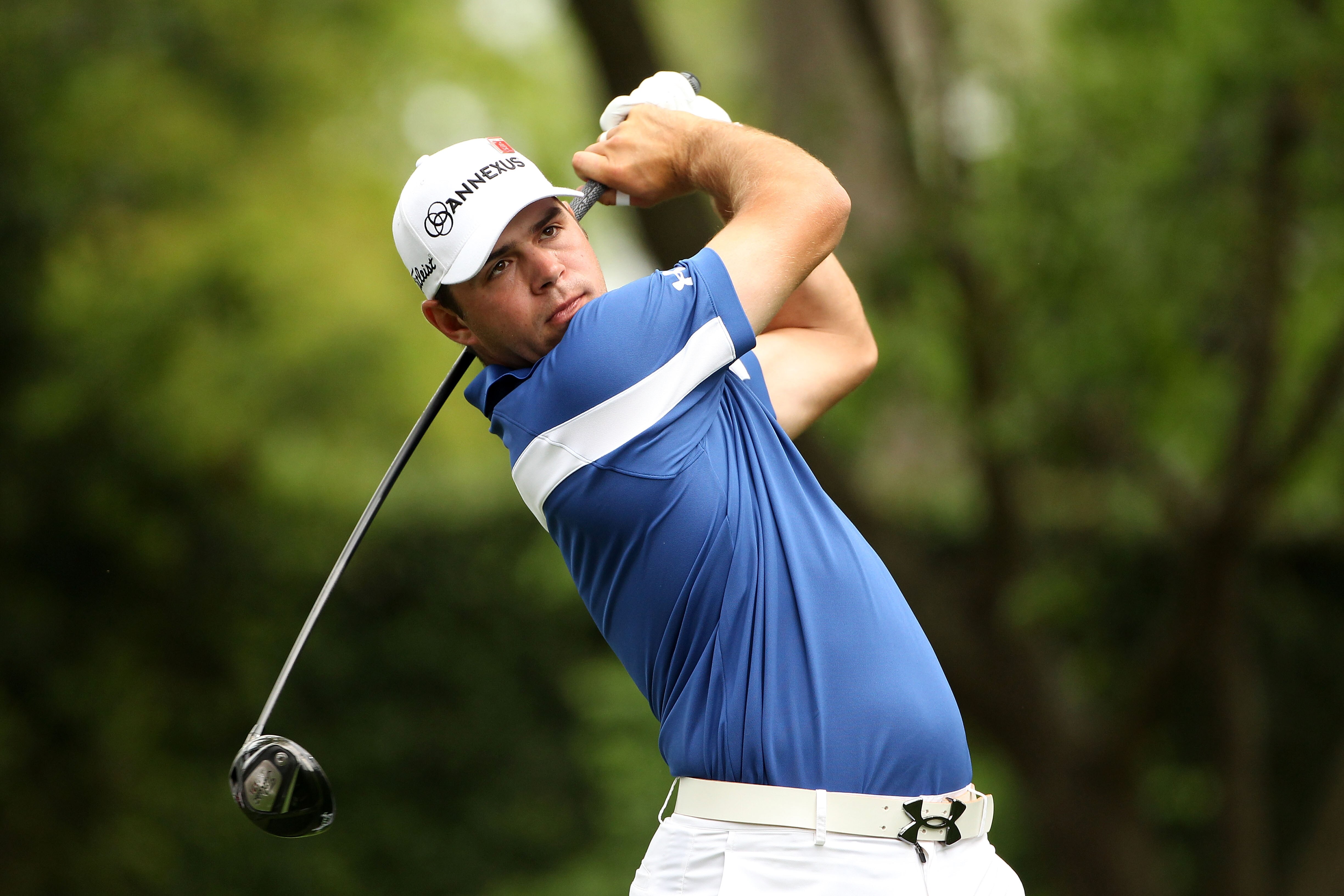 AUGUSTA, GA - APRIL 08:  Gary Woodland hits his tee shot on the second hole during the second round of the 2011 Masters Tournament at Augusta National Golf Club on April 8, 2011 in Augusta, Georgia.  (Photo by Andrew Redington/Getty Images)