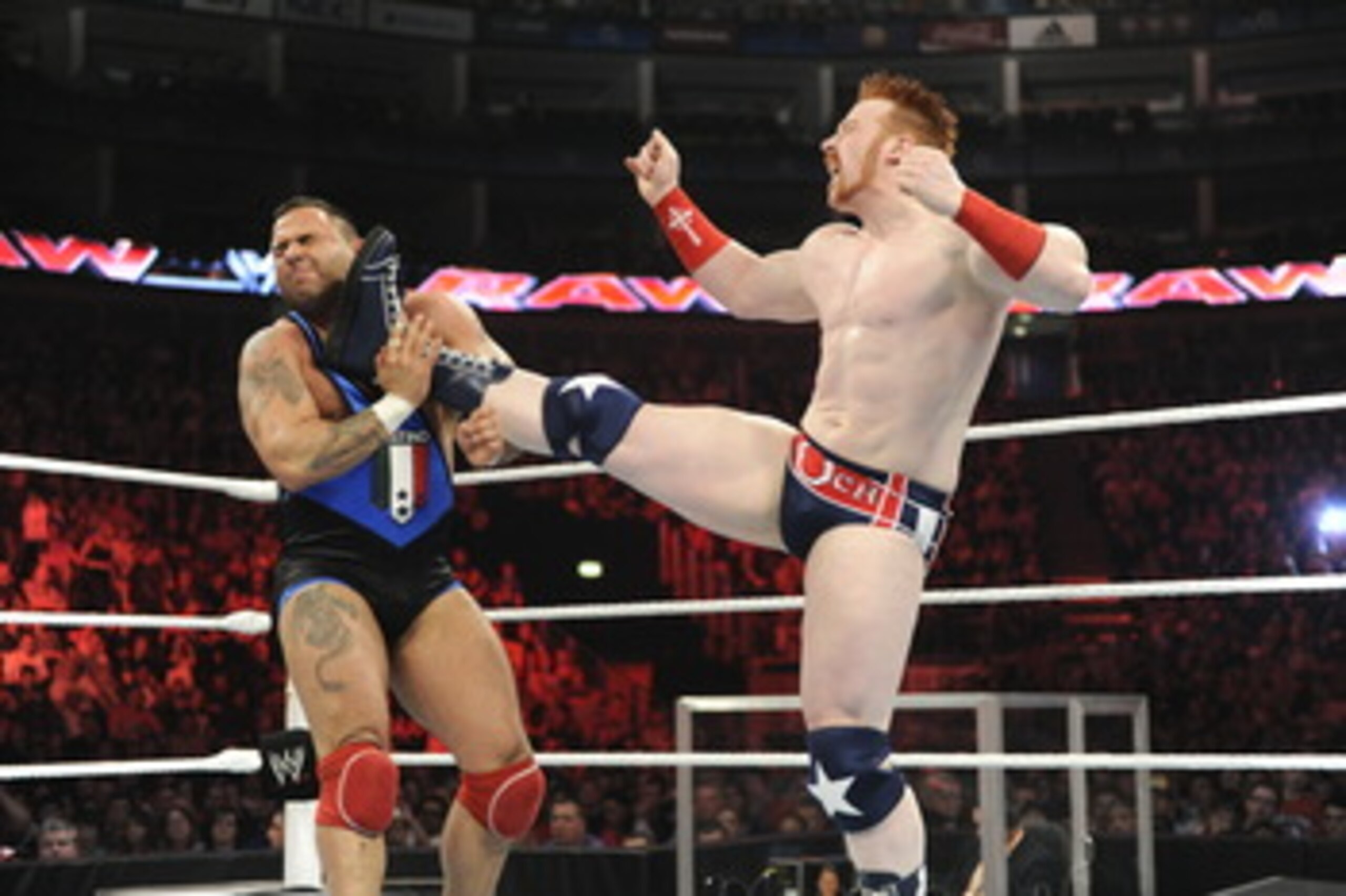 Sheamus boots Santino