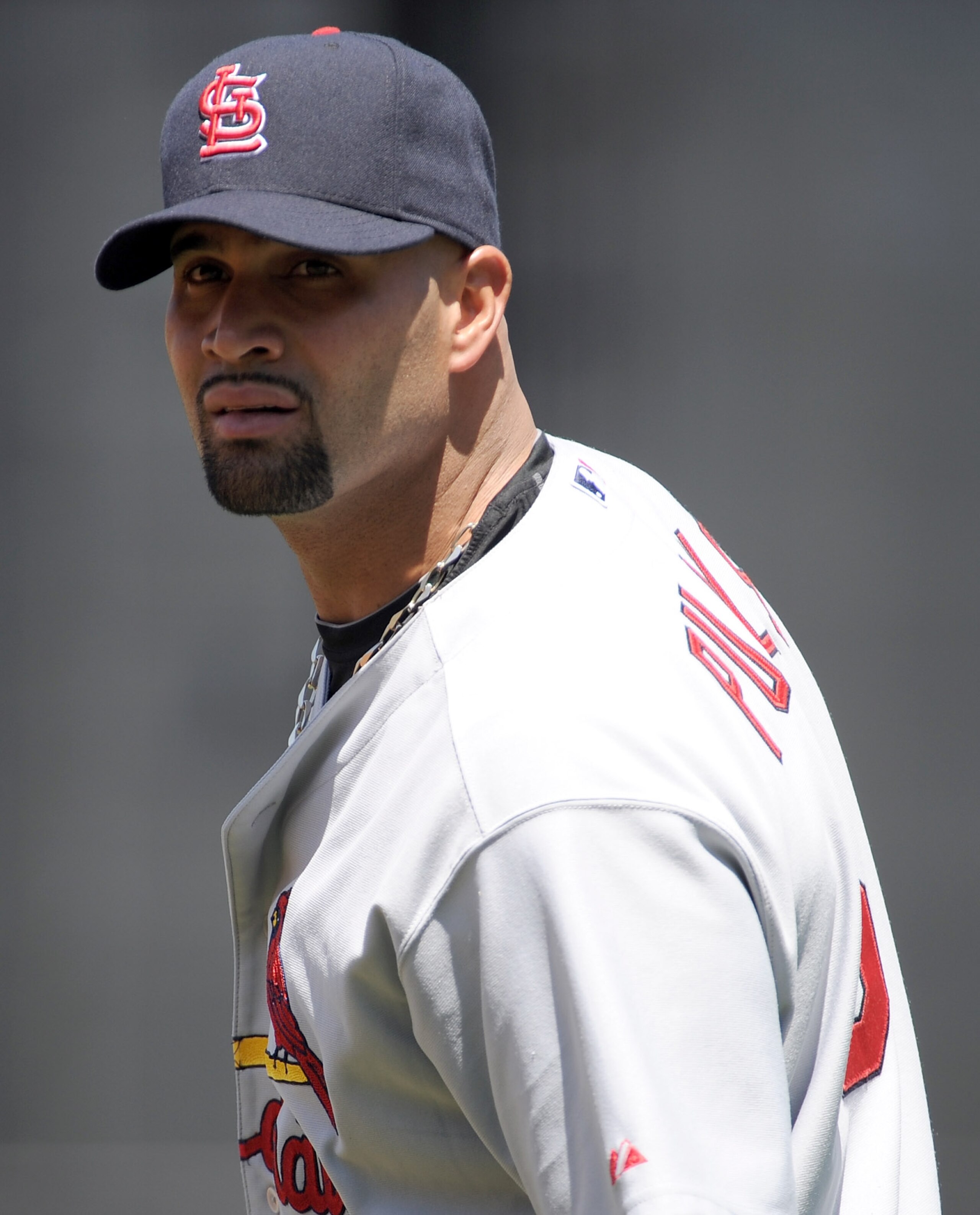 LOS ANGELES, CA - APRIL 17:  Albert Pujols #5 of the St. Louis Cardinals before the game against the Los Angeles Dodgers at Dodger Stadium on April 17, 2011 in Los Angeles, California.  (Photo by Harry How/Getty Images)