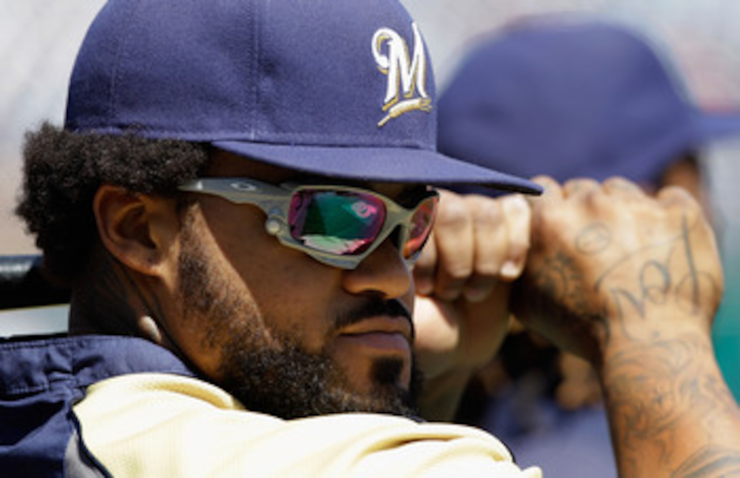 WASHINGTON, DC - APRIL 17: Prince Fielder #28 of the Milwaukee Brewers waits to take batting practice before the start of their game against the Washington Nationals at Nationals Park on April 17, 2011 in Washington, DC.  (Photo by Rob Carr/Getty Images)