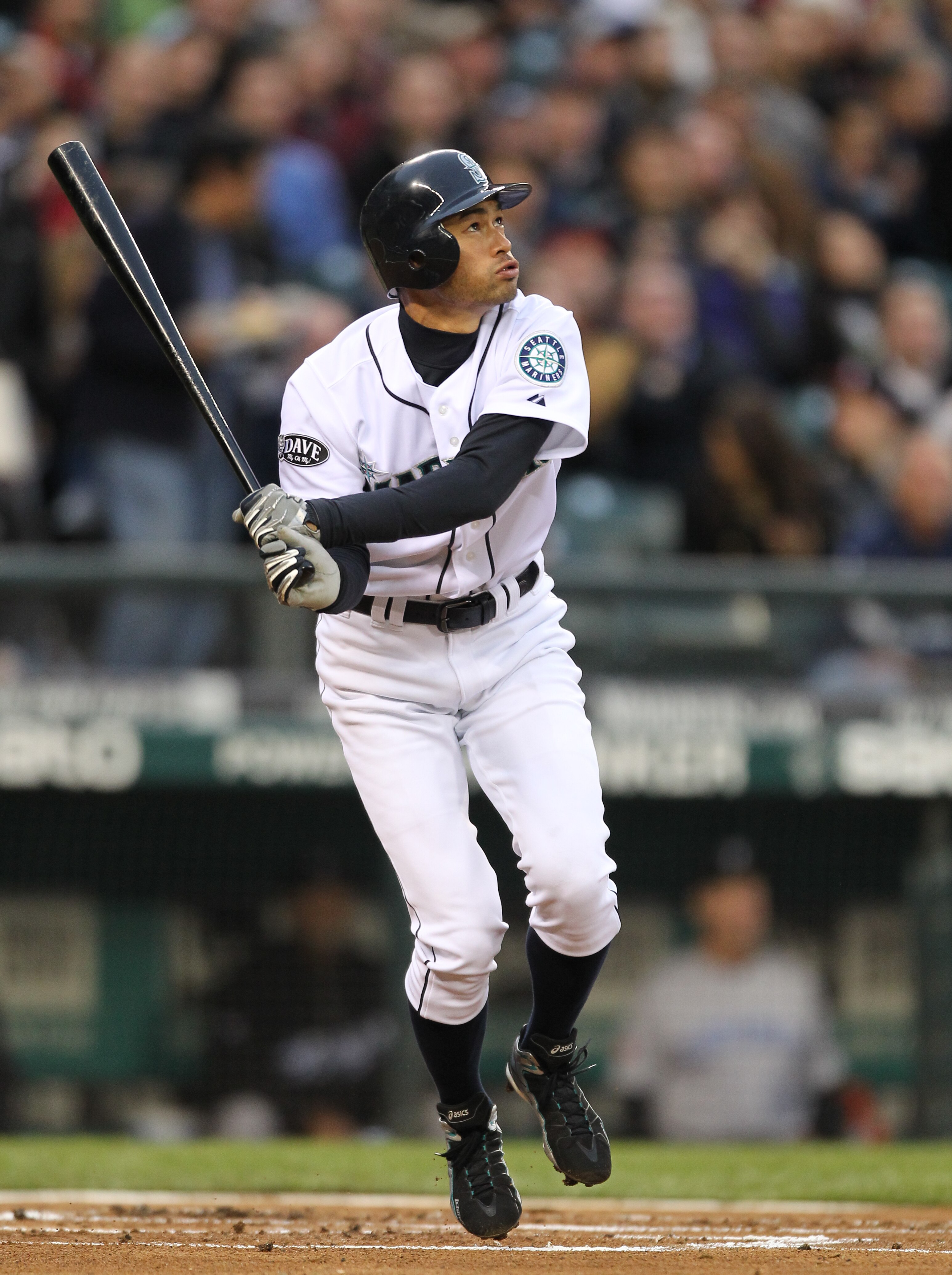 SEATTLE, WA - APRIL 12:  Ichiro Suzuki #51 of the Seattle Mariners bats against the Toronto Blue Jays at Safeco Field on April 12, 2011 in Seattle, Washington. (Photo by Otto Greule Jr/Getty Images)