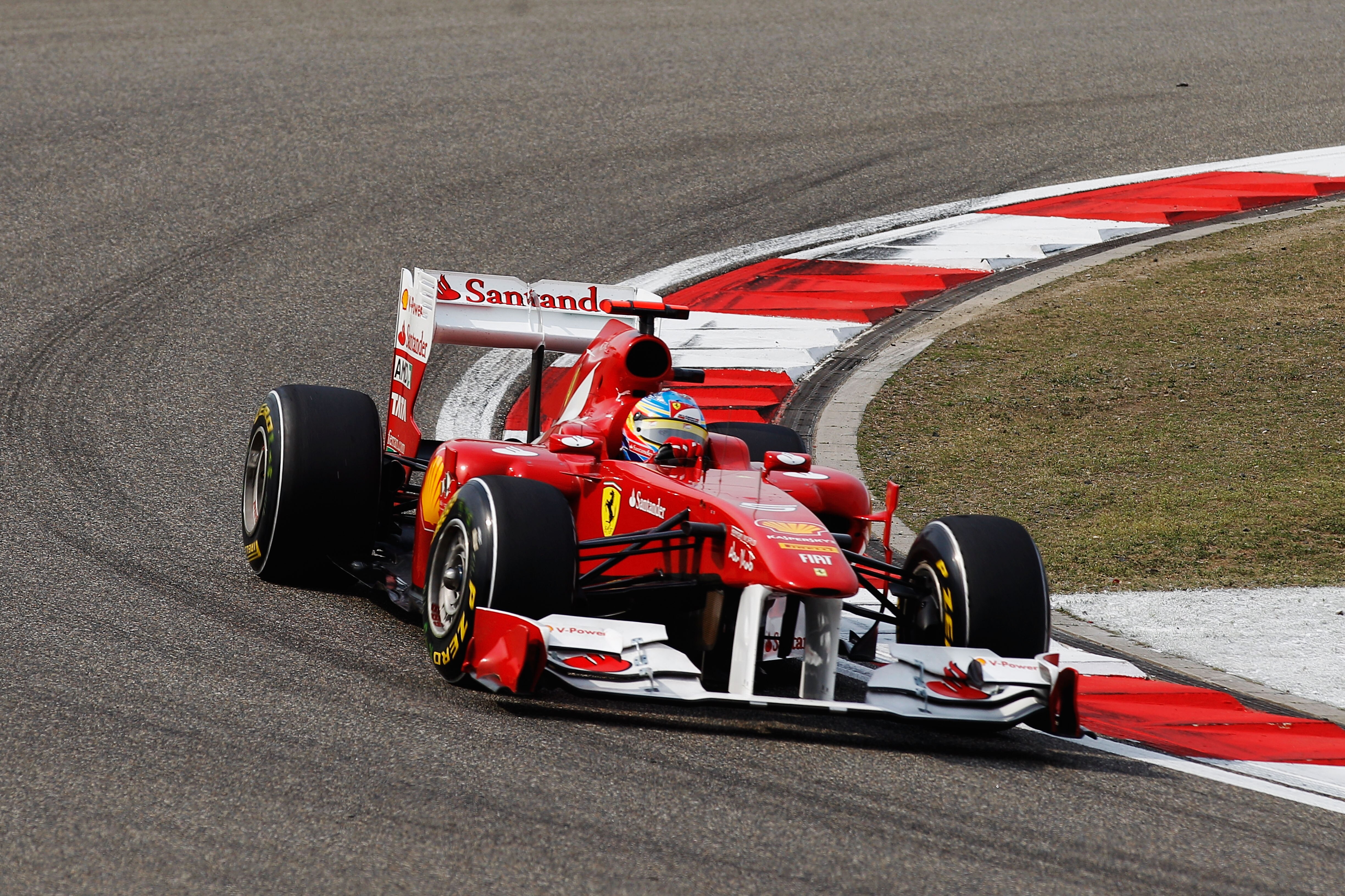 SHANGHAI, CHINA - APRIL 17:  Fernando Alonso of Spain and Ferrari drives during the Chinese Formula One Grand Prix at the Shanghai International Circuit on April 17, 2011 in Shanghai, China.  (Photo by Mark Thompson/Getty Images)